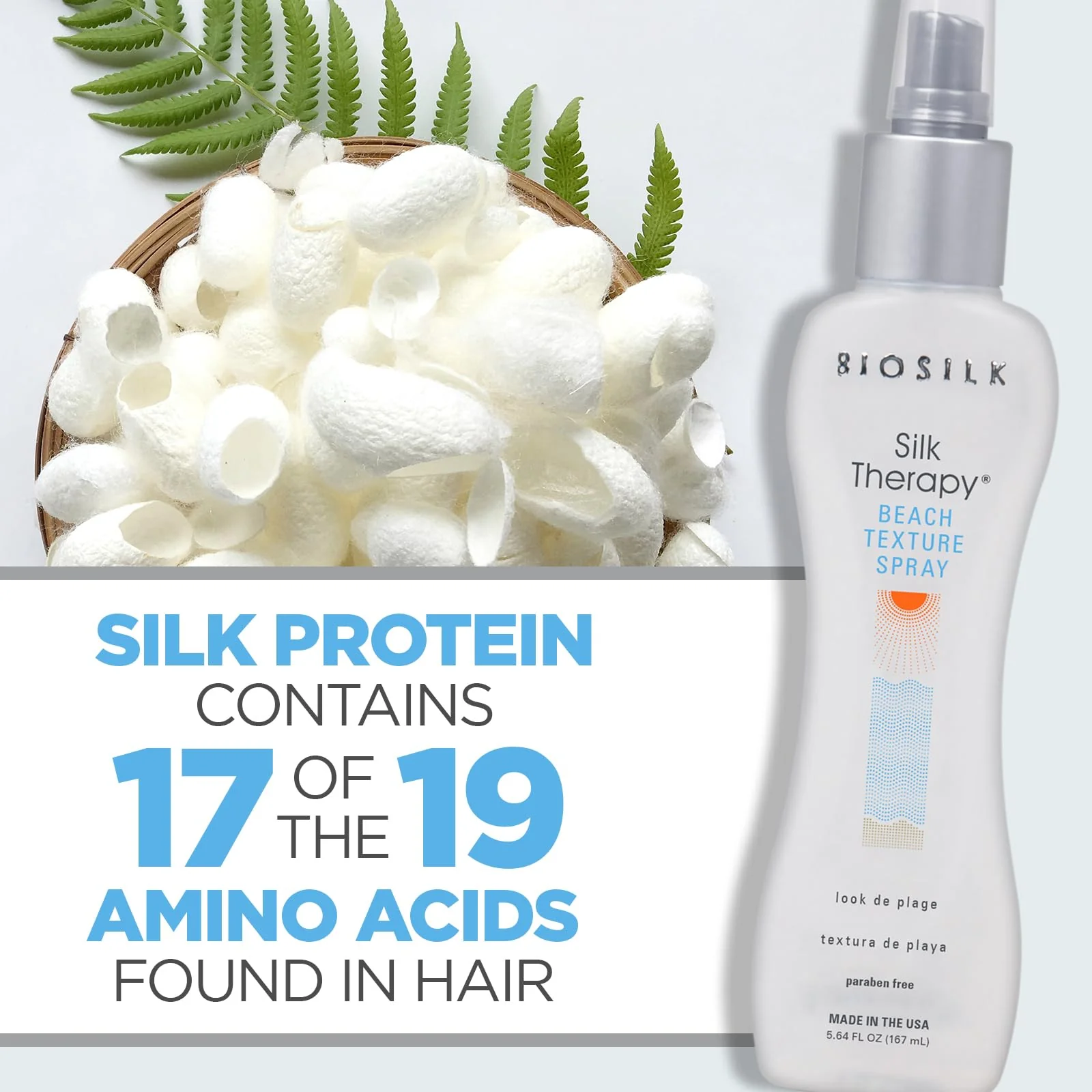BioSilk Beach Texture, Styling Salt Spray for Natural Waves & Texture, Sulfate, Paraben, & Cruelty-Free, 5.64 oz - Image 6