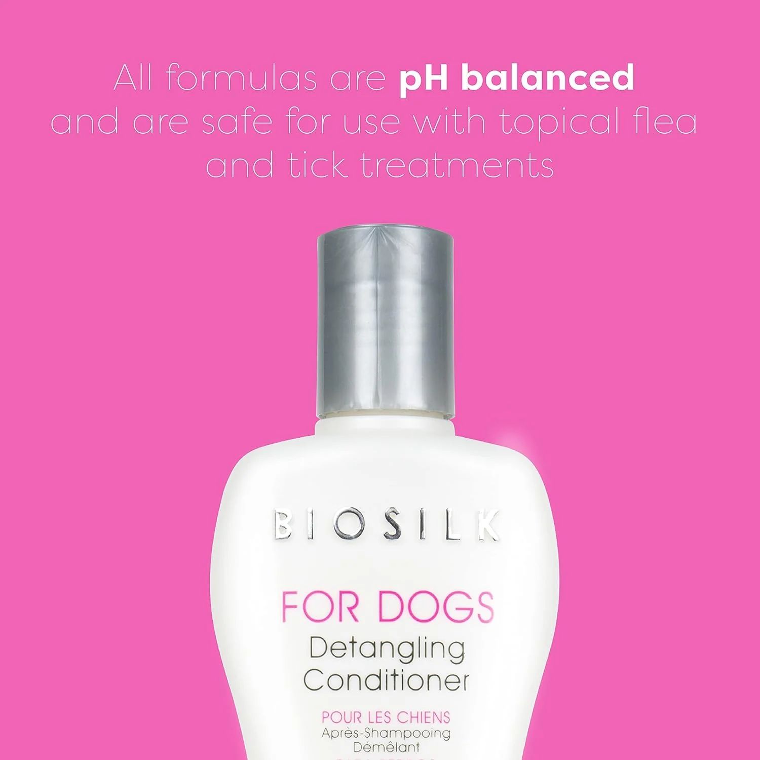 BioSilk for Dogs Silk Therapy Dog Detangling Conditioner, Dog Coat Conditioner to Help Smooth Knots and Tangles and Support Soft Manageable Coats During Routine Grooming, 12 Fl Oz - 2 Pack - Image 2
