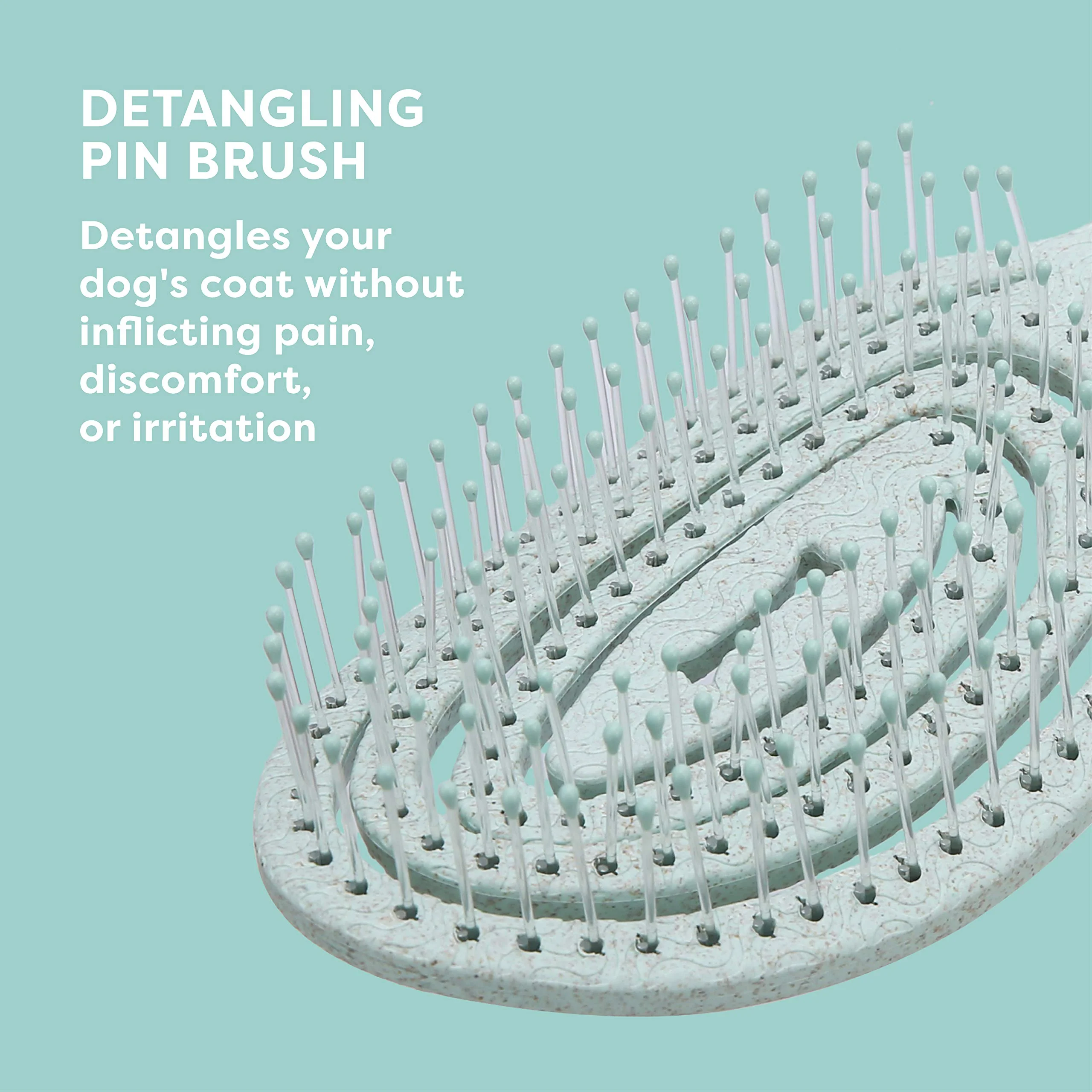 BioSilk for Pets Eco Friendly Detangling Pin Brush for Dogs, Gentle Dog Grooming Brush Designed to Help Remove Knots and Tangles and Support Healthy Coats for All Dogs - Image 6