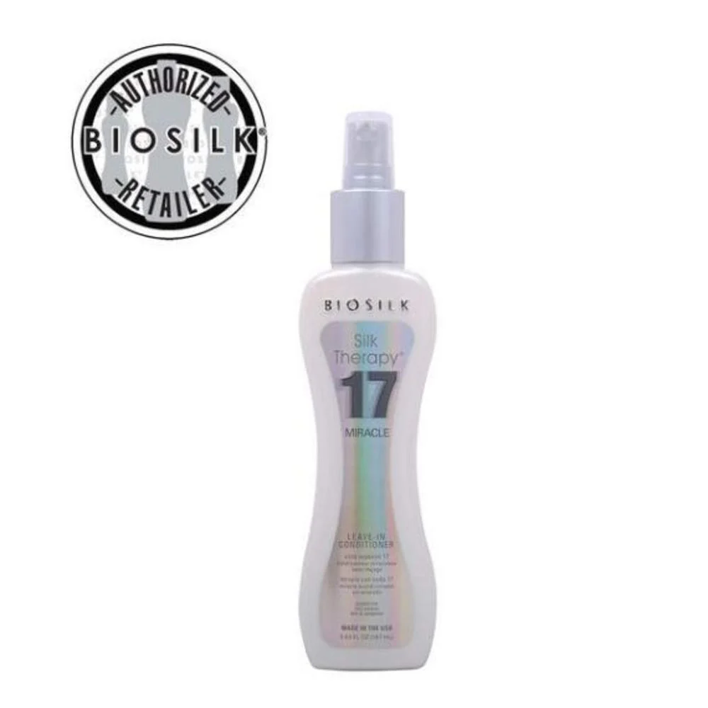 BioSilk Silk Therapy 17 Miracle Spray Leave-In Conditioner - 2.26oz Travel Size - Image 3