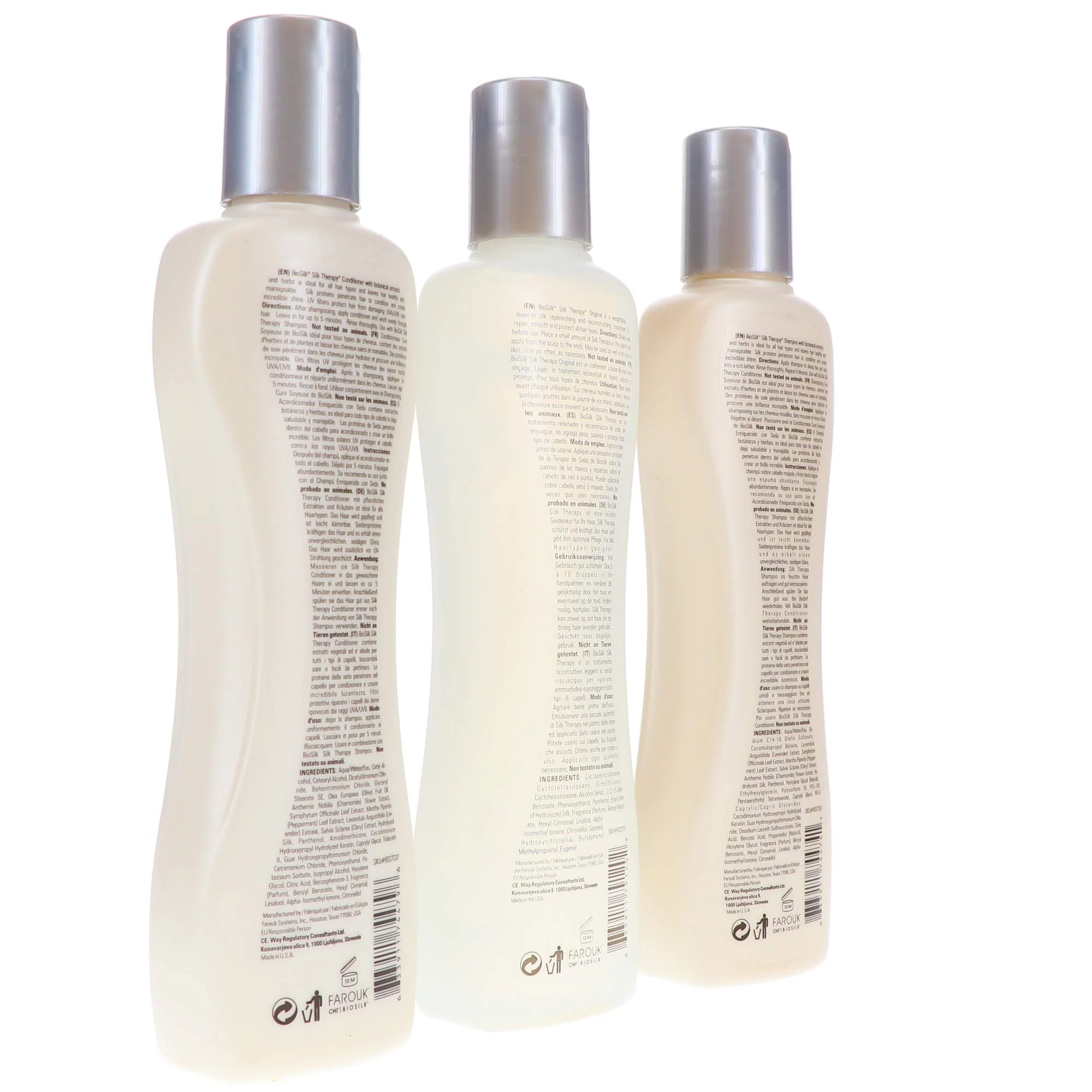 BioSilk Therapy Trio Shampoo Conditioner Original, 7 Fl Oz (Pack of 3) - Image 5