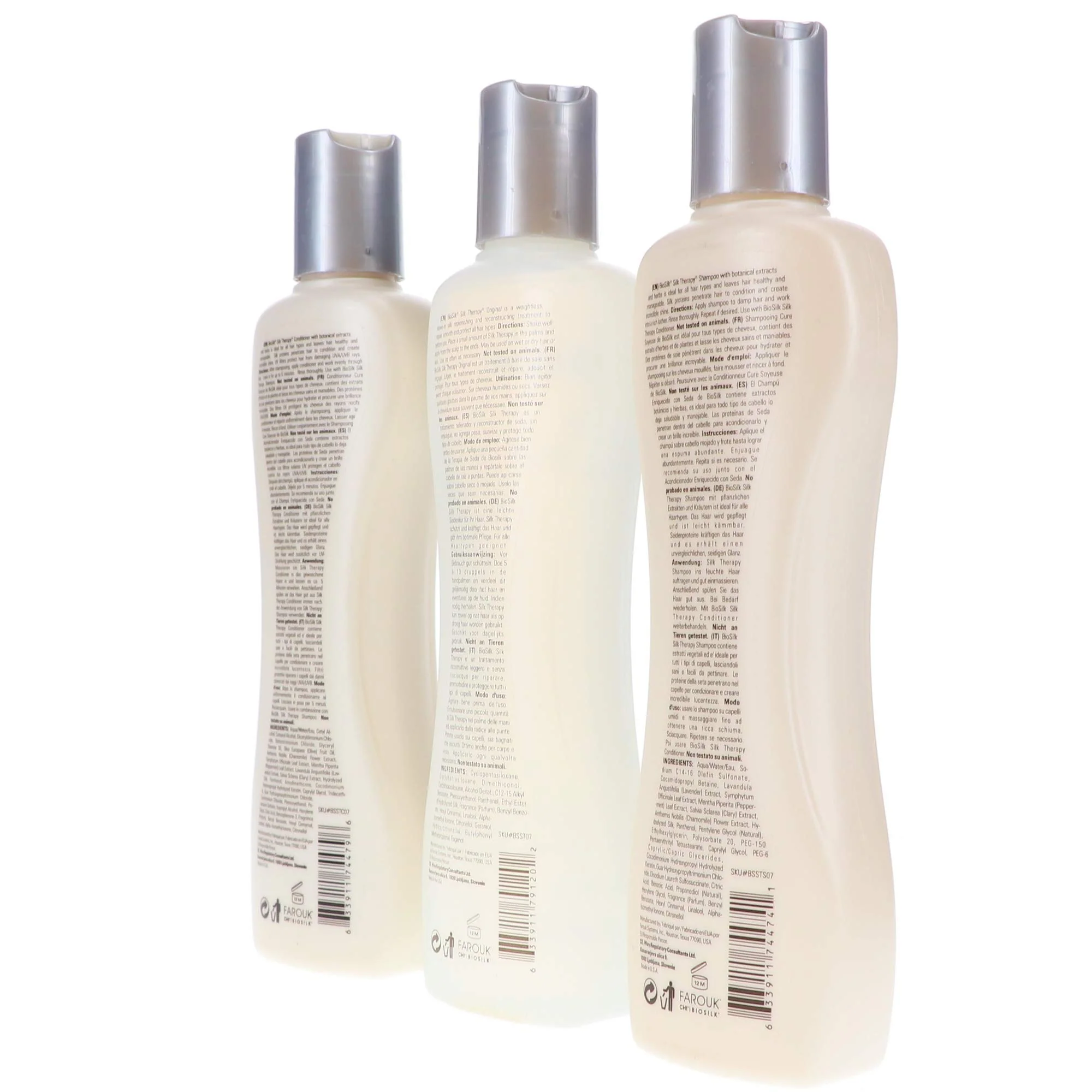 BioSilk Therapy Trio Shampoo Conditioner Original, 7 Fl Oz (Pack of 3) - Image 7