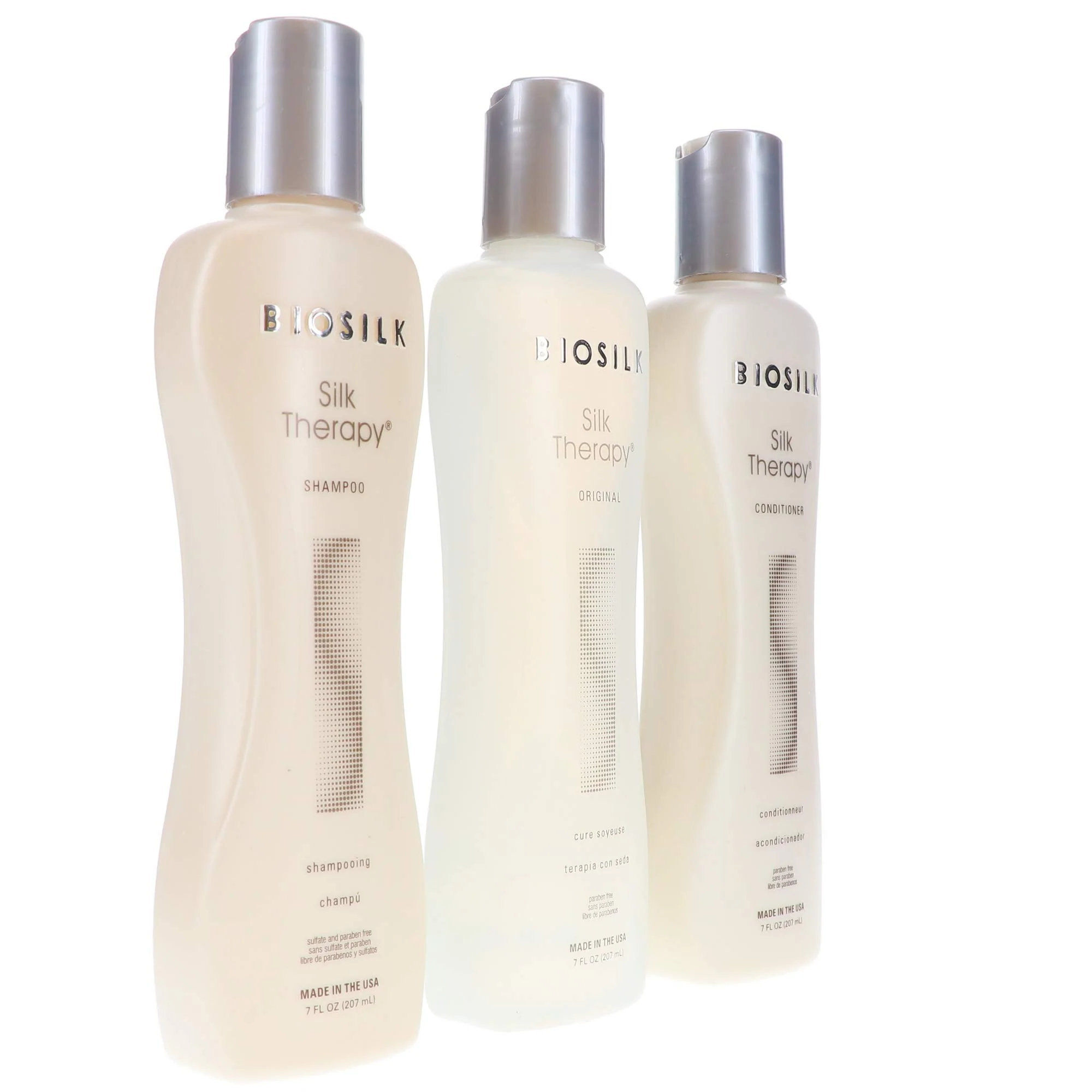 BioSilk Therapy Trio Shampoo Conditioner Original, 7 Fl Oz (Pack of 3) - Image 8