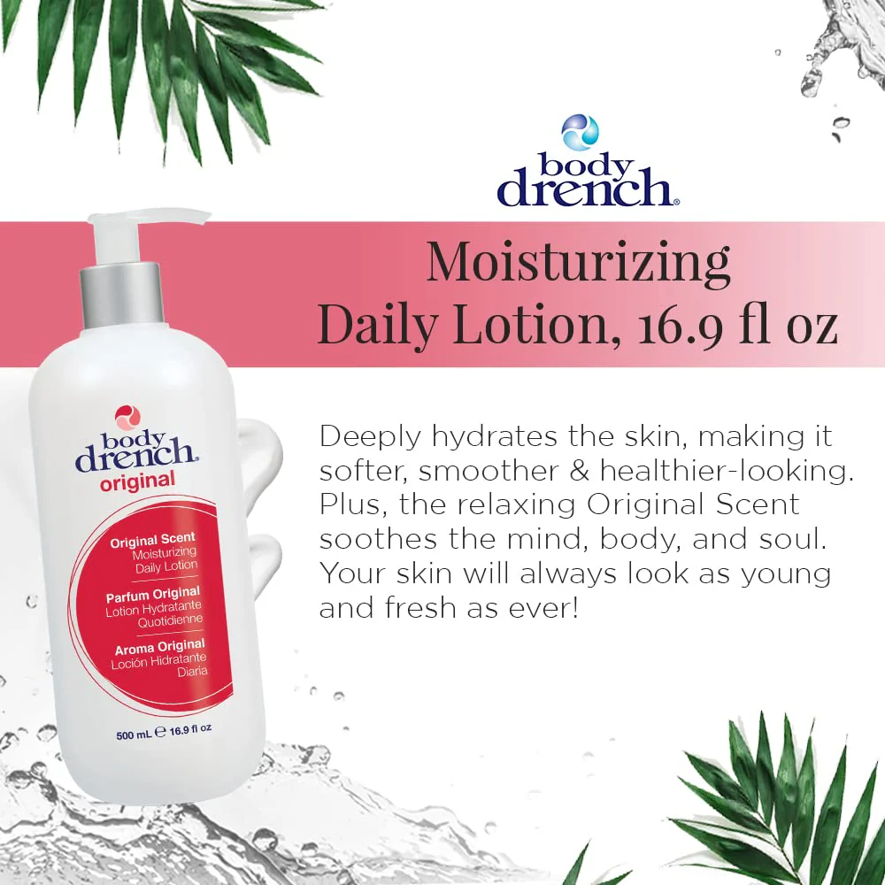 Body Drench Moisturizing Lotion for all skin types, 16.9oz - Image 2