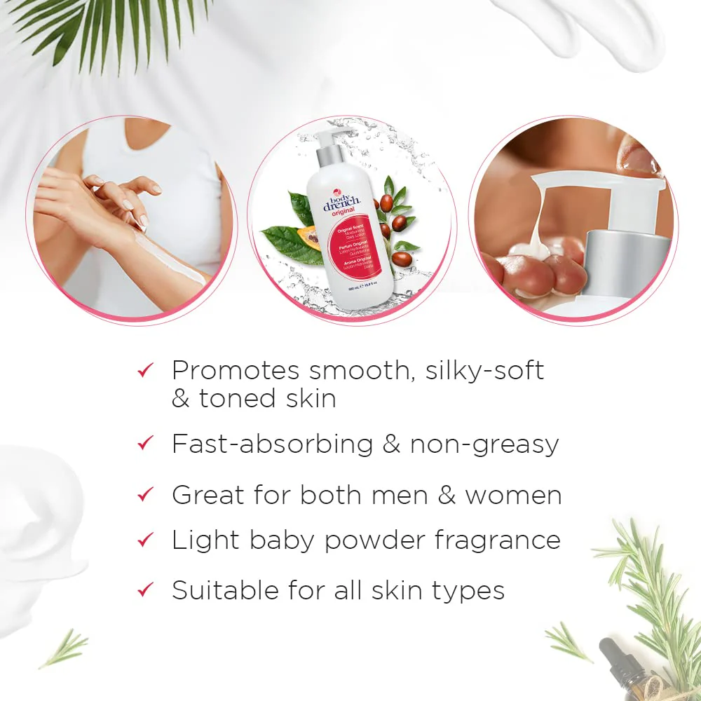 Body Drench Moisturizing Lotion for all skin types, 16.9oz - Image 4