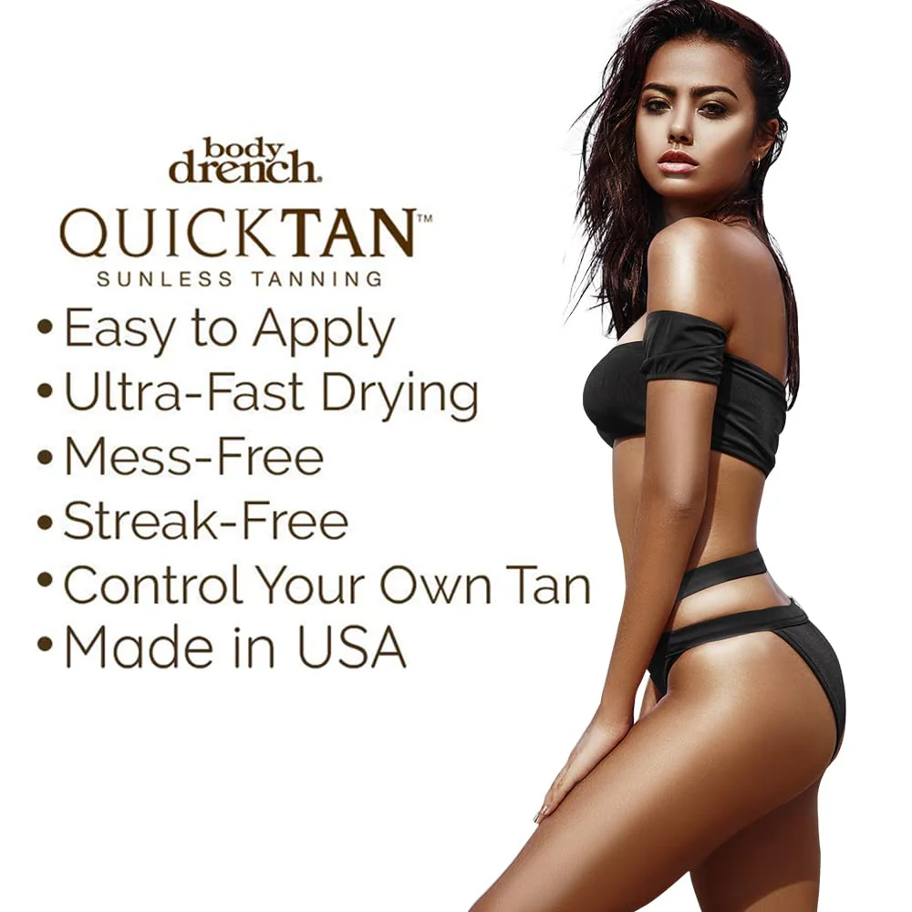 Body Drench QuickTan Instant Bronze Self Tanning Spray – Fast-Drying Self Tanner Spray for Natural-Looking Tan, 6 oz, 2 Pack - Image 2