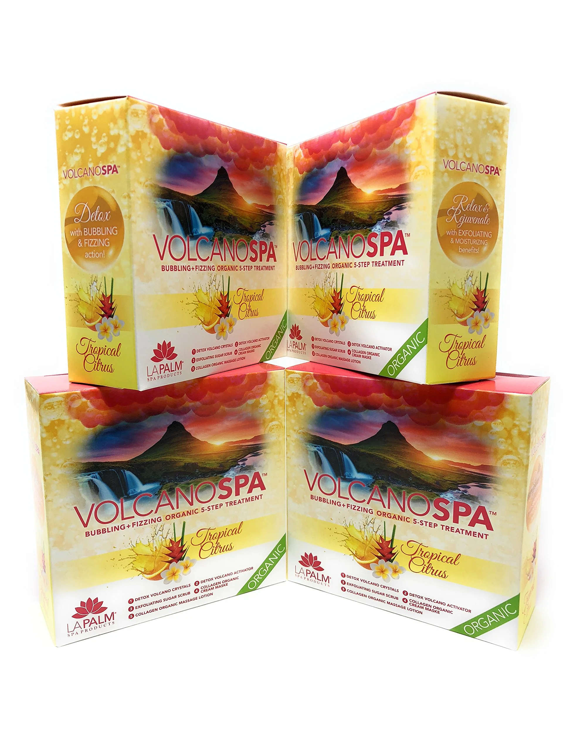 Bubbling +Organic 5-Step Treatment – Tropical Citrus (4 packs) Y