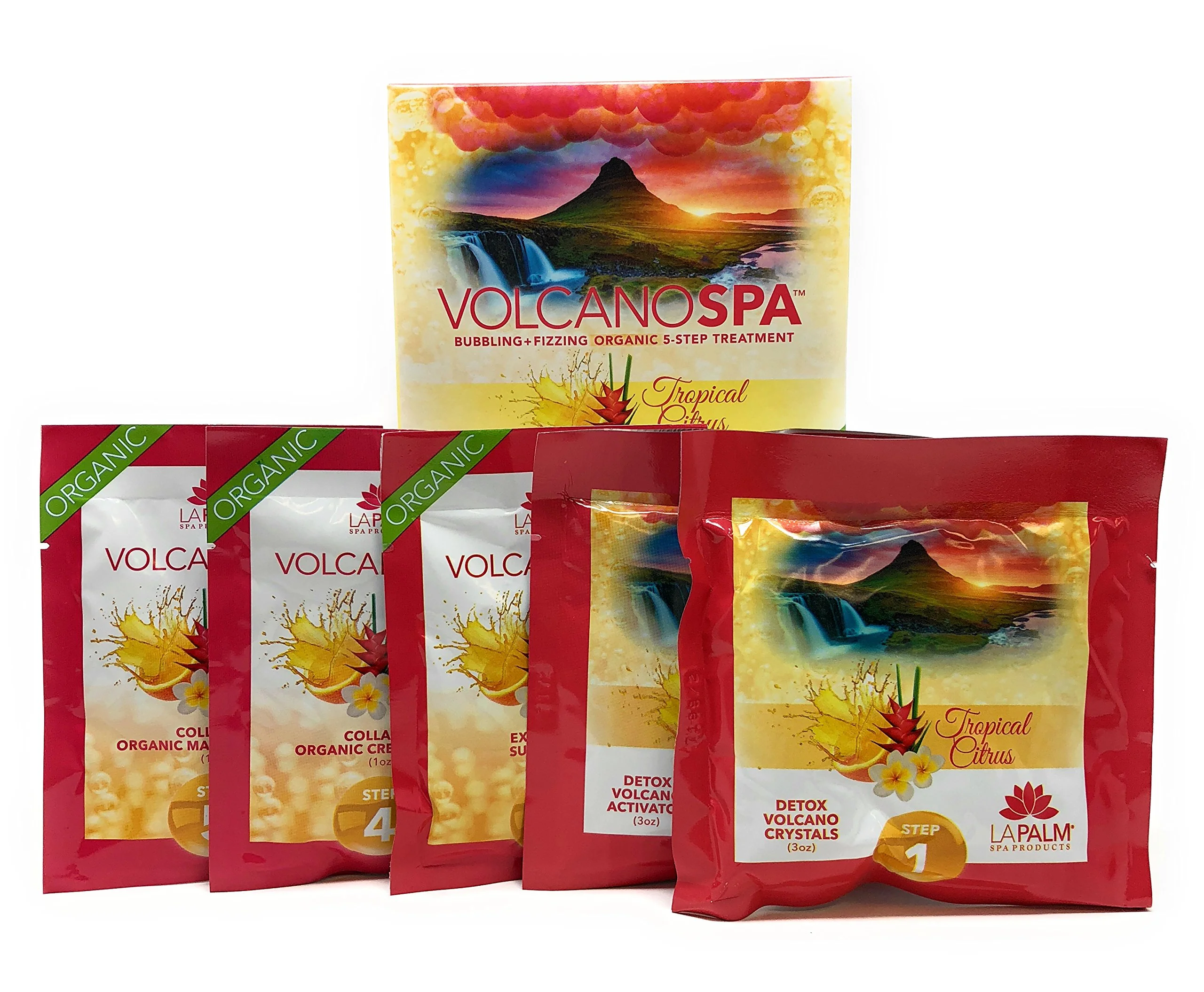 Bubbling +Organic 5-Step Treatment – Tropical Citrus (4 packs) Y - Image 3