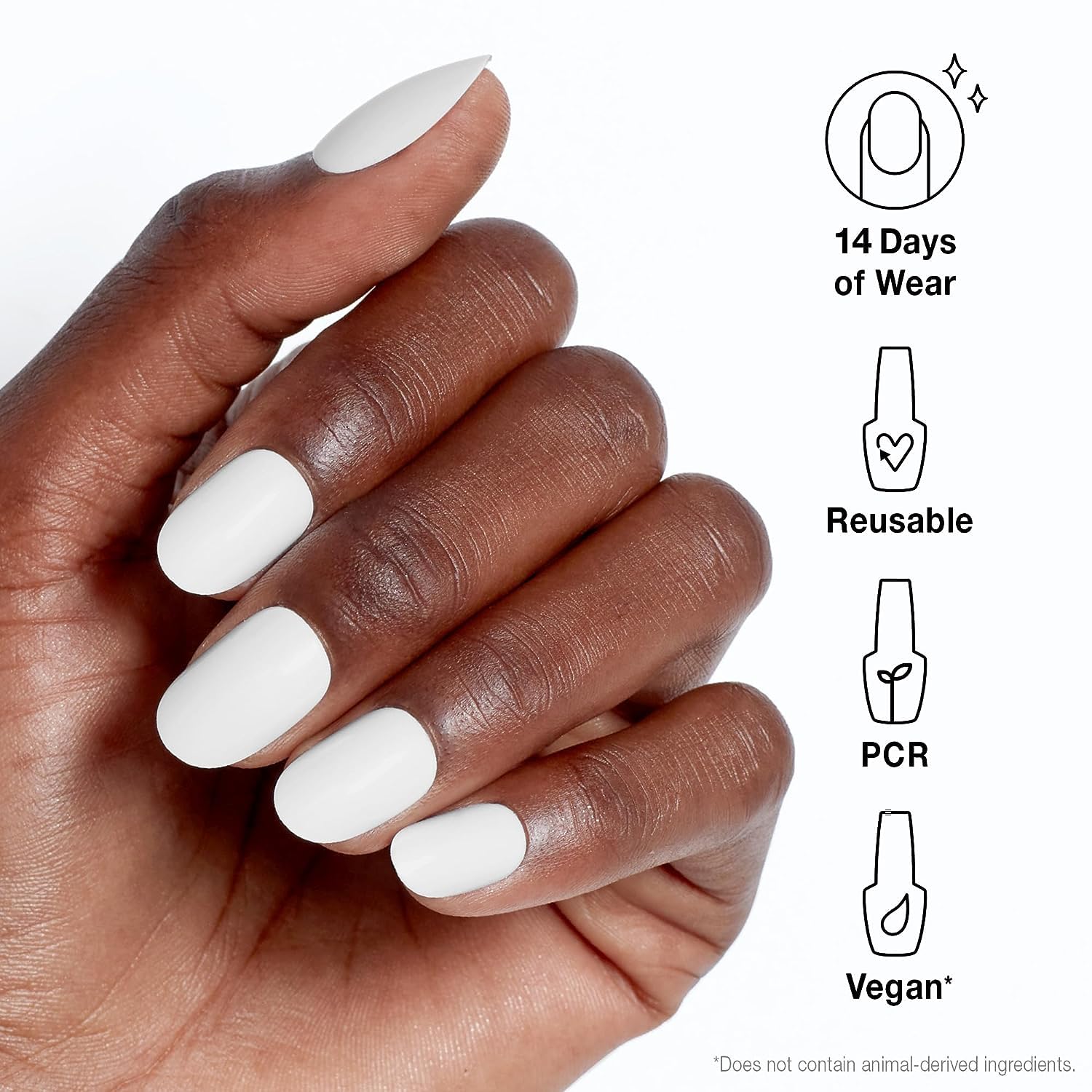 Bundle of OPI xPress/On Press On Nails, With Nail Glue, Short White Nails, Funny Bunny + OPI ProSpa Nail and Cuticle Oil, 0.5 fl oz - Image 3