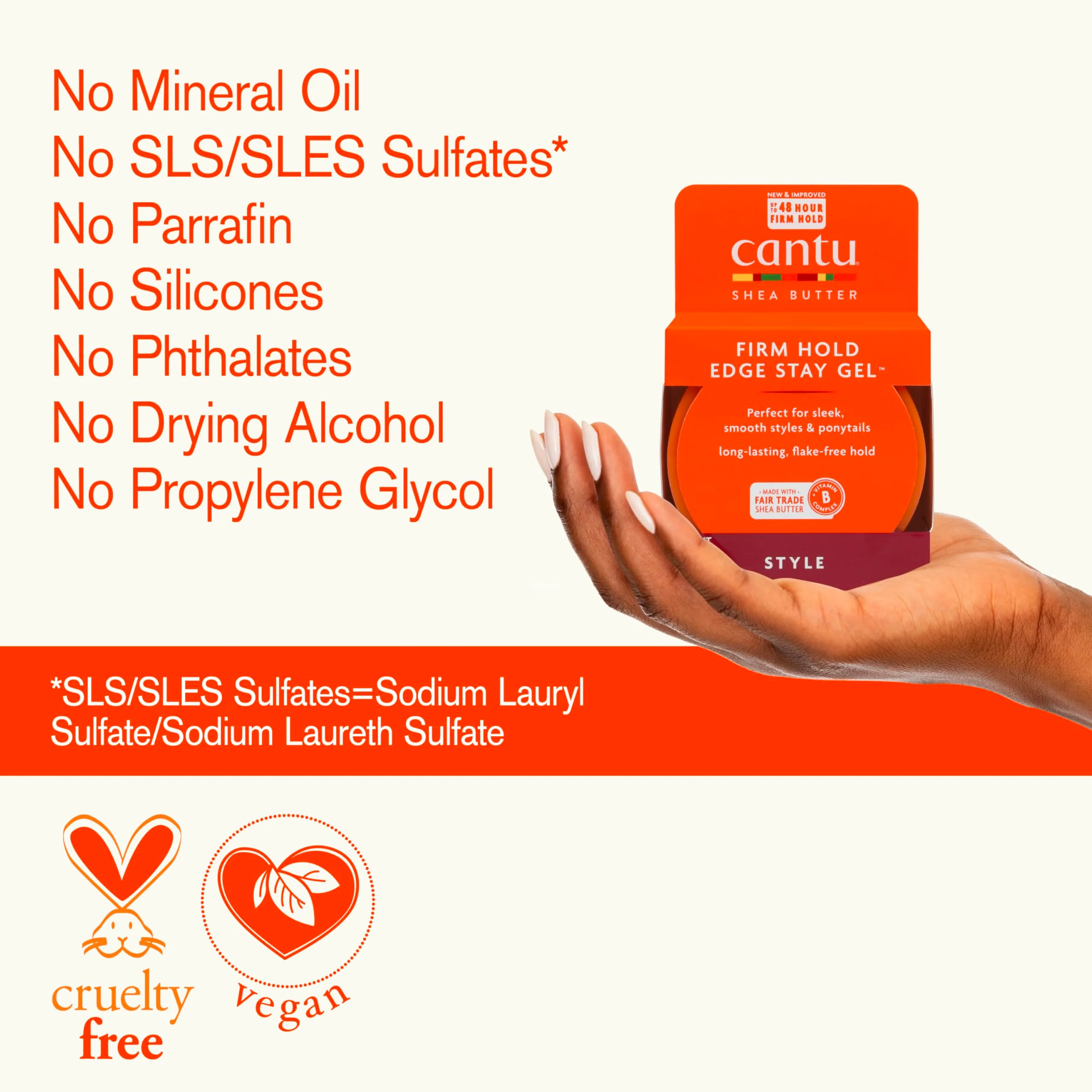 Cantu Extra Hold Edge Stay Gel, 2.25 Oz - Image 7