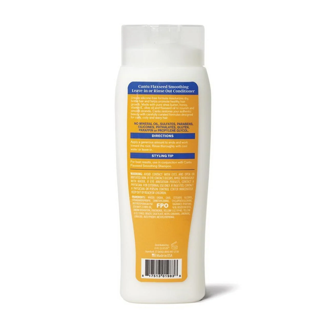 Cantu Flaxseed Conditioner Leave-In Or Rinse-Out 13.5 Ounce - Image 2