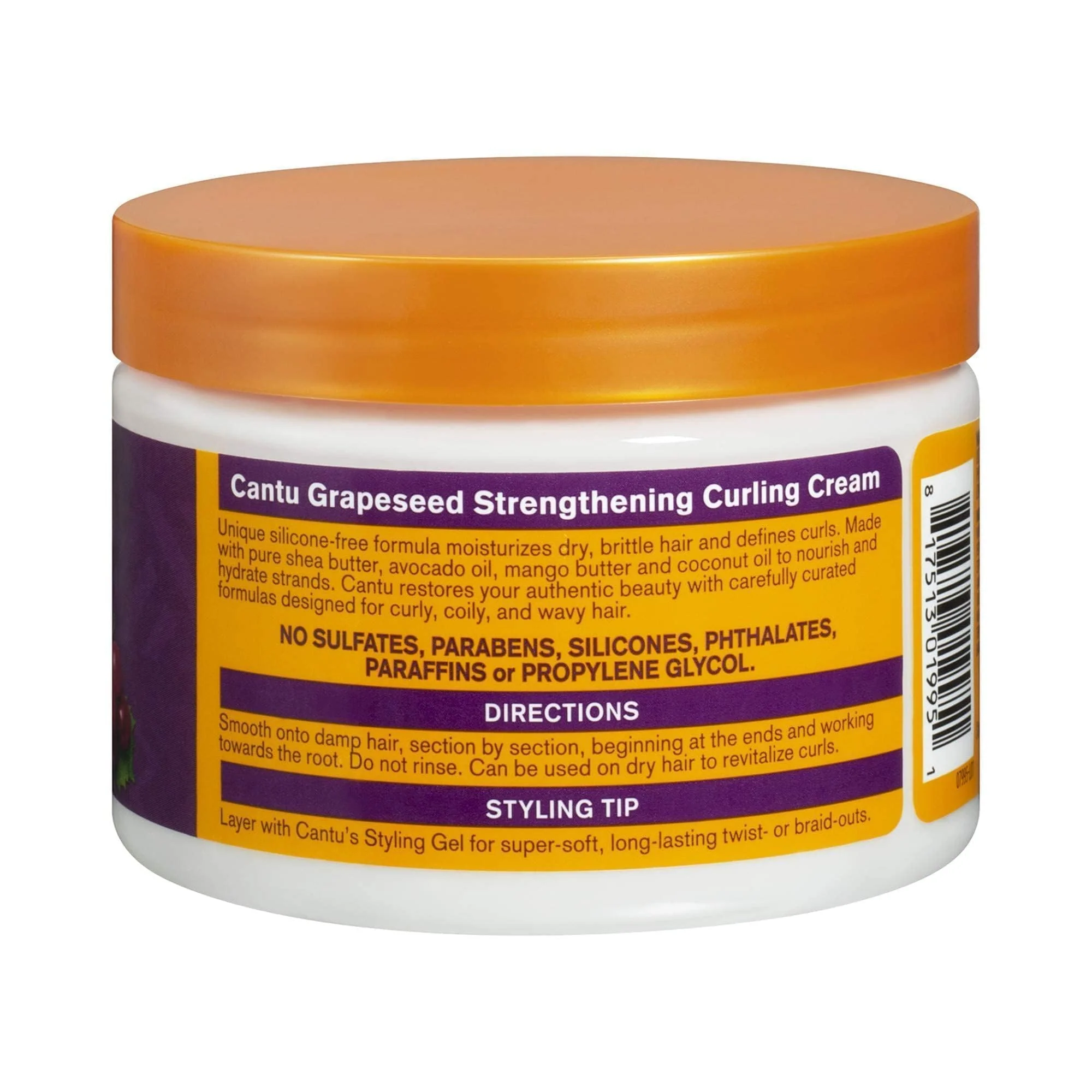 Cantu Grapeseed Strengthening Curl Cream, 12 oz - Image 3