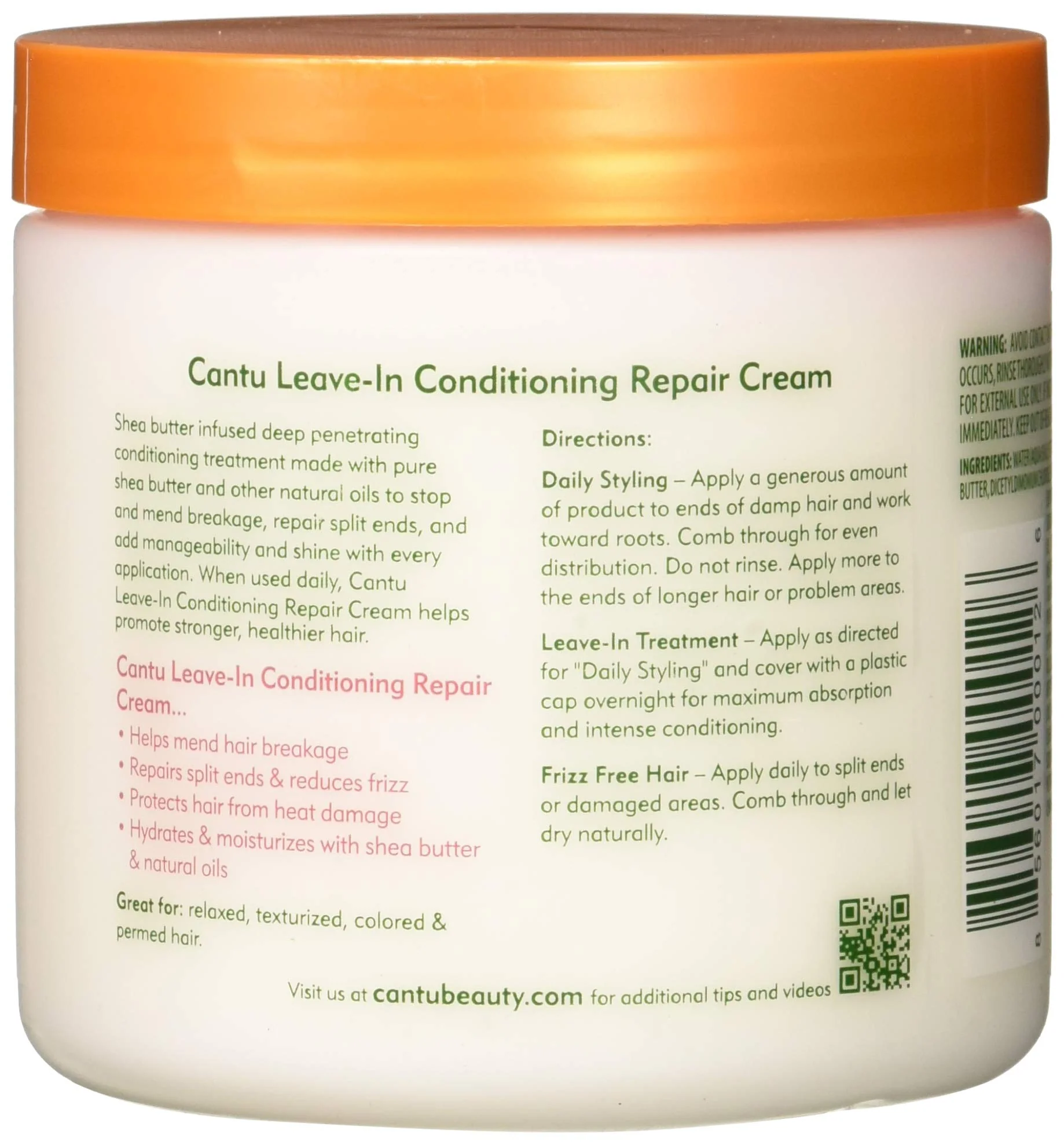 Cantu Leave-in Conditioning Repair Cream, 16 oz (Pack of 4) - Image 2