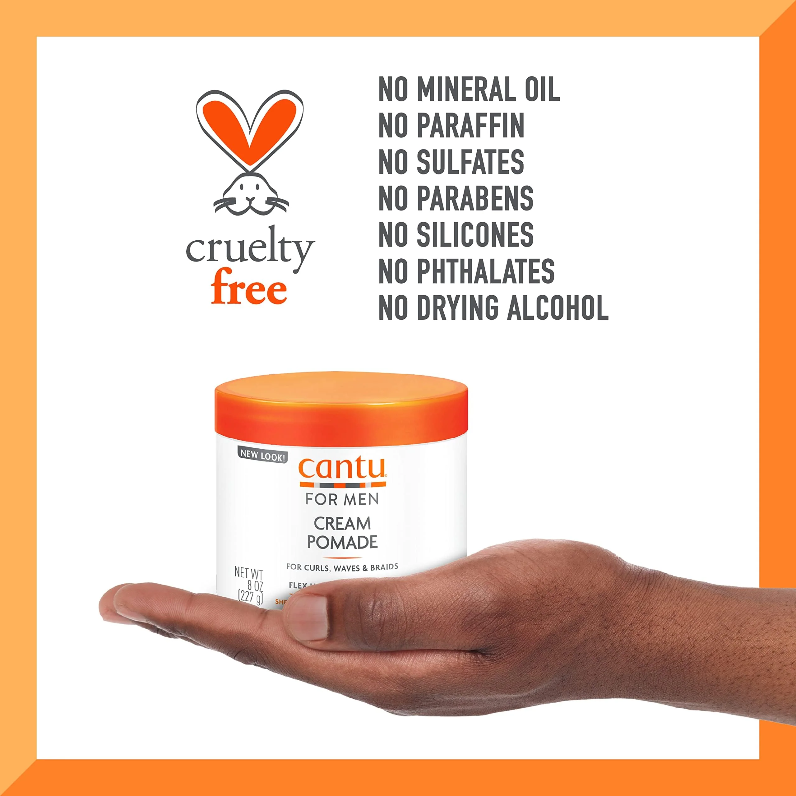 Cantu Men's Collection Cream Styling Pomade, 8 Oz (Packaging May Vary) - Image 8