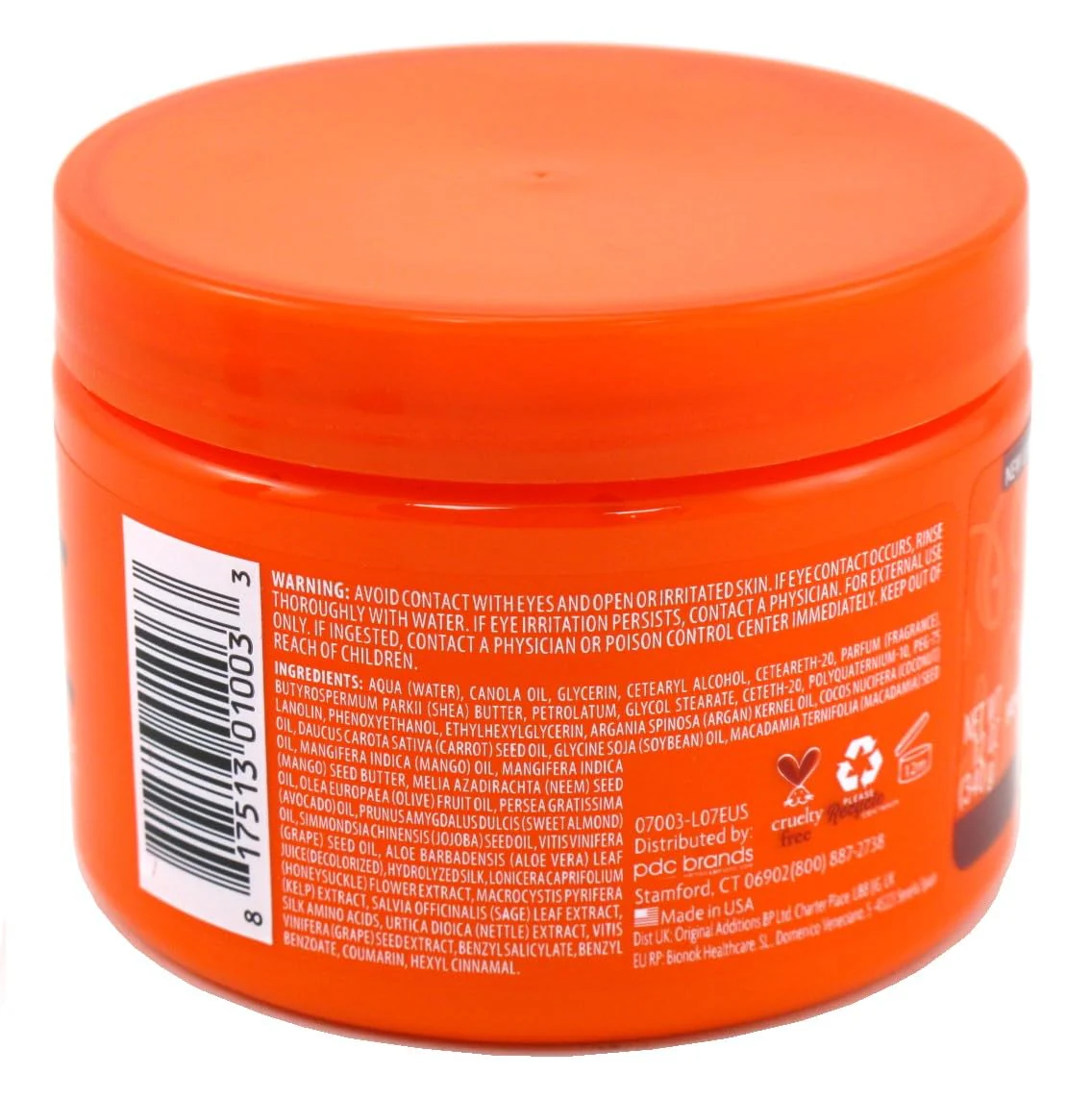 Cantu Natural Hair Coconut Curling Cream 12 Ounce Jar (354ml) (3 Pack) - Image 2