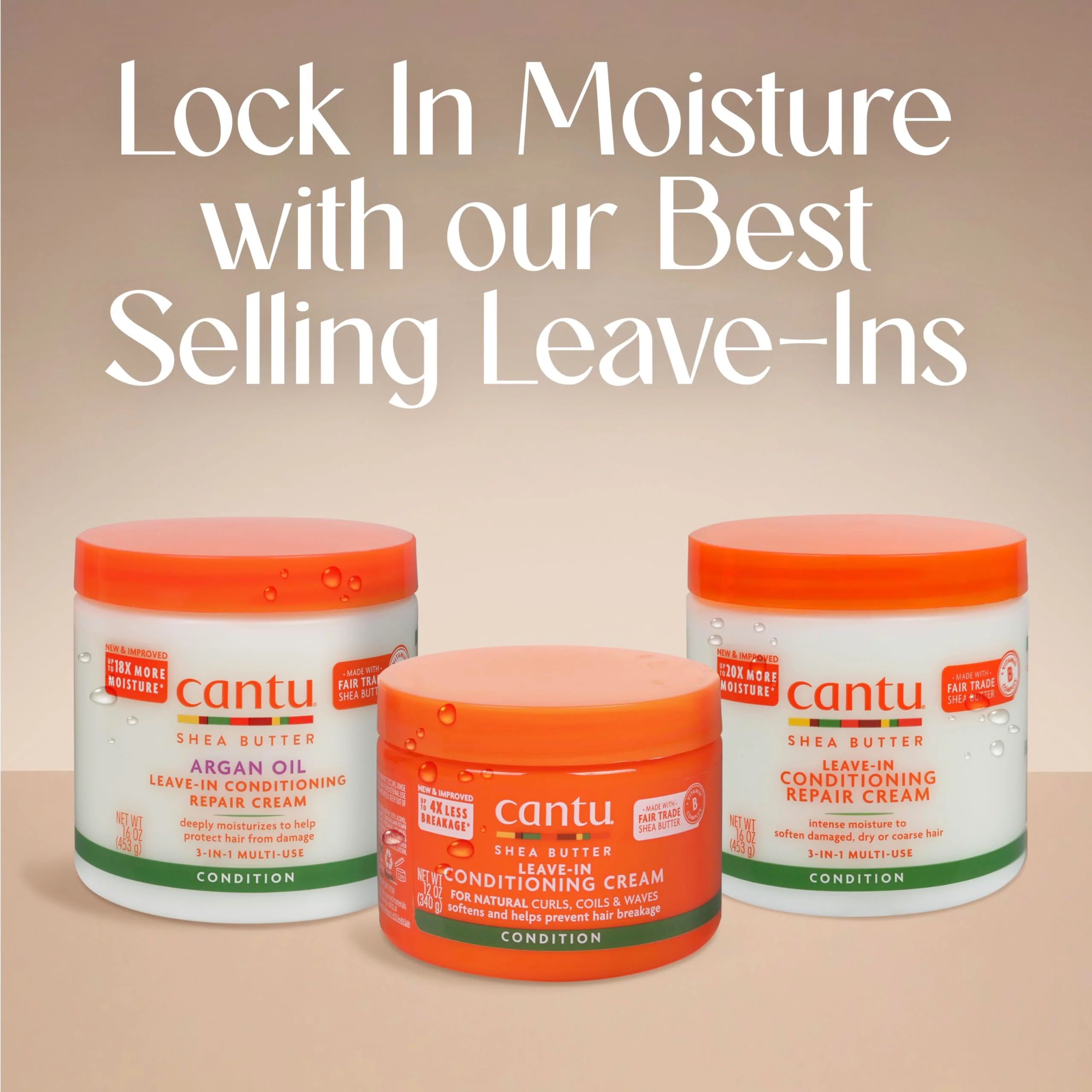 Cantu Shea Butter for Natural Hair Leave in Conditioning Cream, 12 Oz - Image 8
