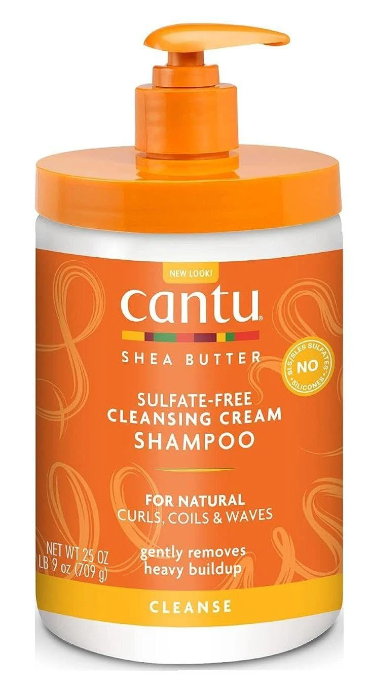 Cantu Shea Butter Shampoo Cleansing Cream 25 Ounce Pump (Pack of 6)