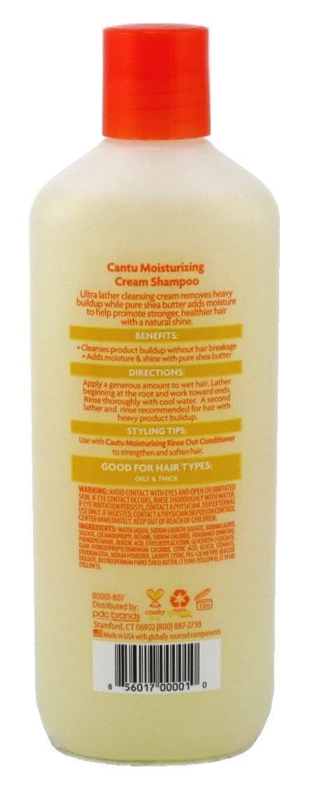 Cantu Shea Butter Shampoo Moisturizing Cream 13.5 Ounce (Pack of 2) - Image 2