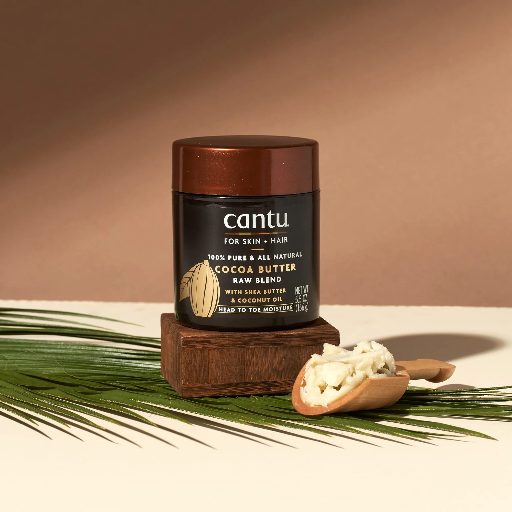 Cantu Skin Therapy Hydrating Raw Blends Body Butter, Cocoa Butter, Shea Butter And Coconut Oil, 5.5 Ounce - Image 6