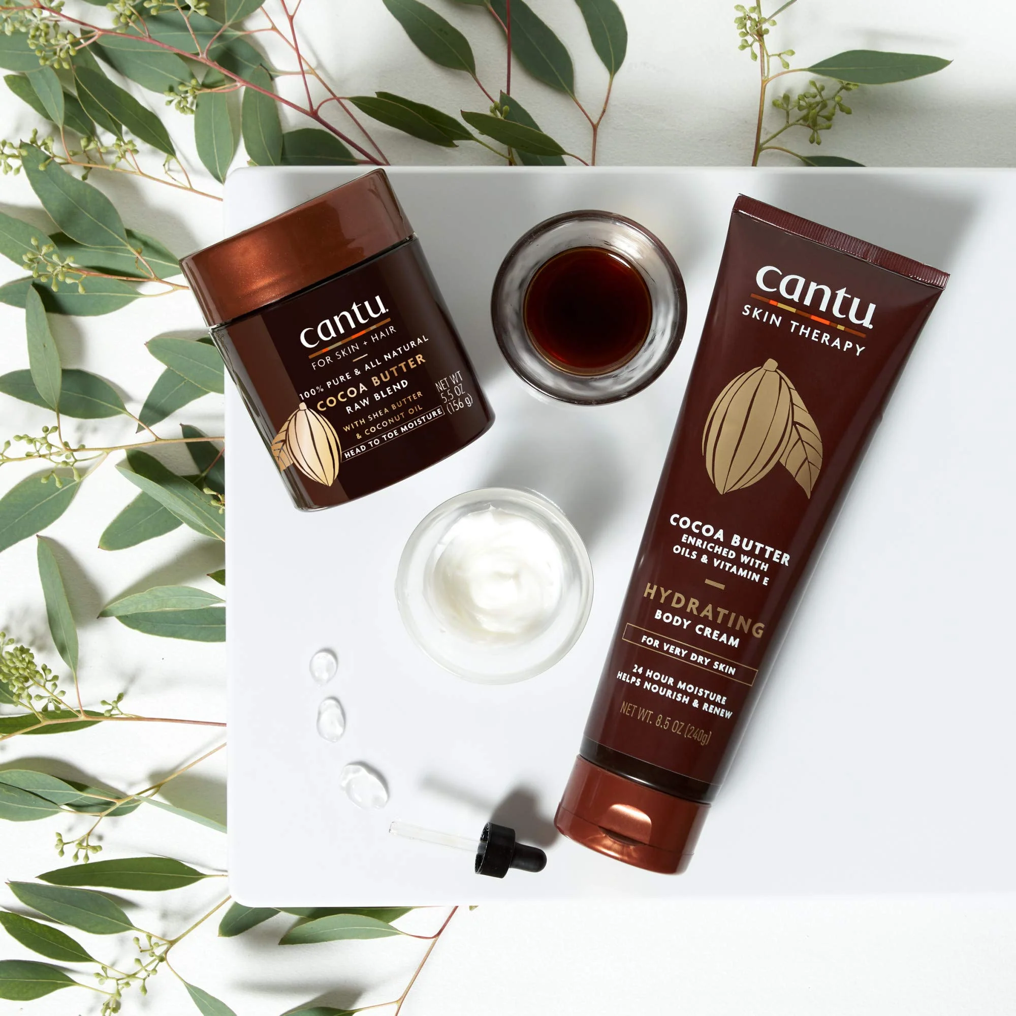 Cantu Skin Therapy Hydrating Raw Blends Body Butter, Cocoa Butter, Shea Butter And Coconut Oil, 5.5 Ounce - Image 9