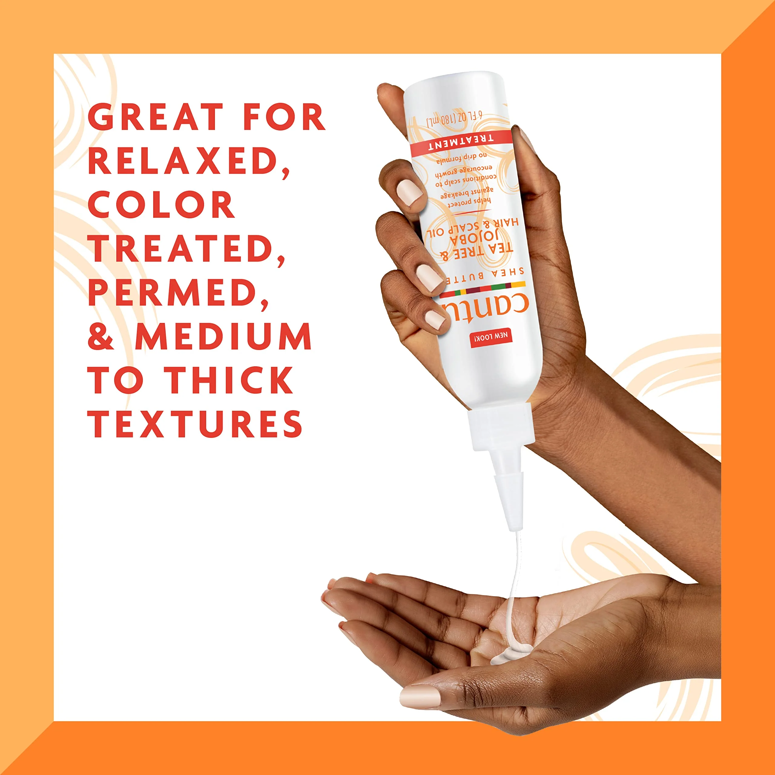 Cantu Tea Tree & Jojoba Hair & Scalp Oil with Shea Butter, 6 fl oz - Image 5