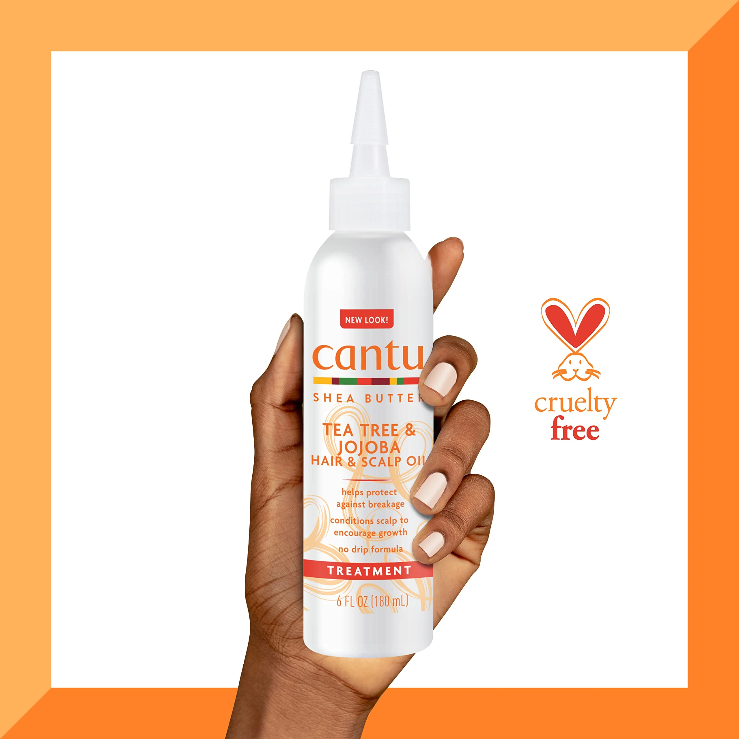 Cantu Tea Tree & Jojoba Hair & Scalp Oil with Shea Butter, 6 fl oz - Image 7