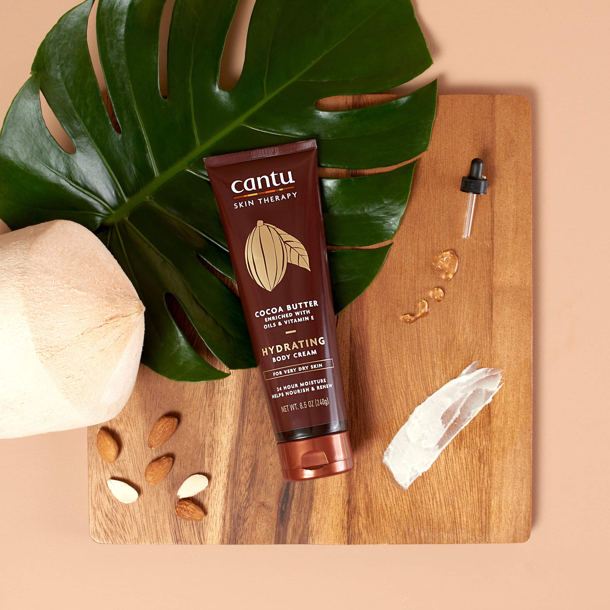 Cantu Therapy Cocoa Butter Hydrating Body Cream for very Dry Skin, 8.5 Oz - Image 4
