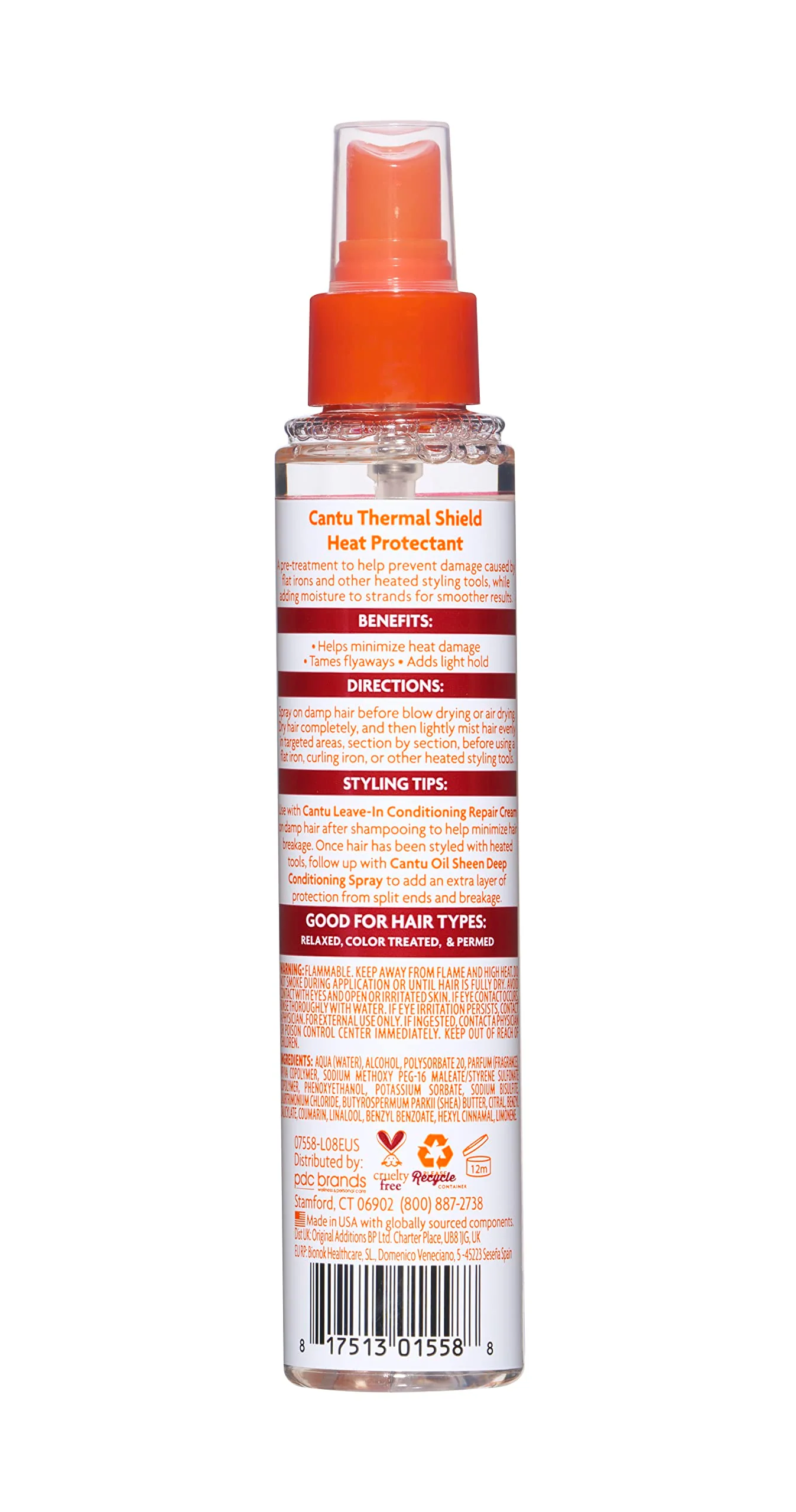 Cantu Thermal Shield Heat Protectant with Shea Butter, 5.1 fl oz - Image 2