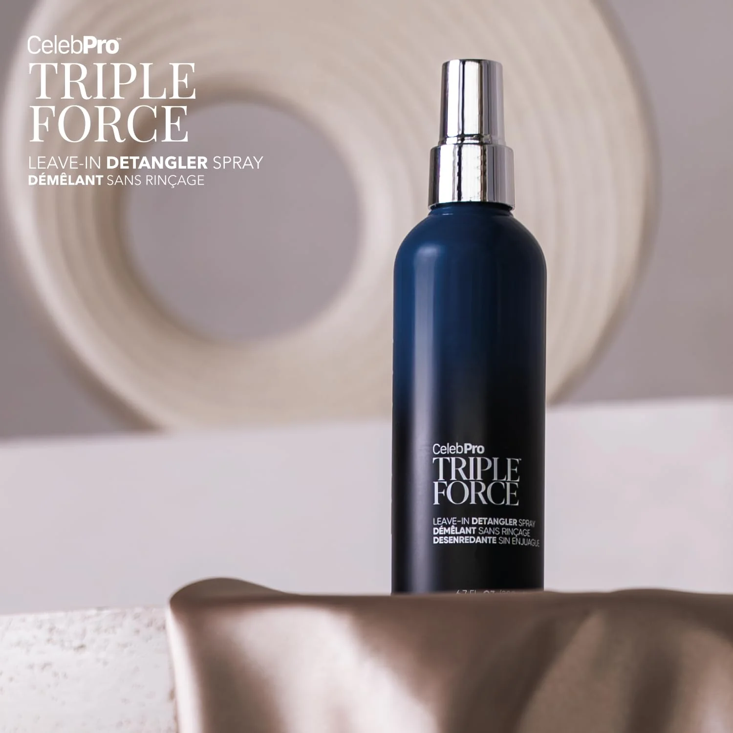 Celeb Luxury CelebPRO TRIPLE FORCE Leave In Conditioner Spray, Detangler and Conditioner for All Hair Types, 6.7oz - Image 2