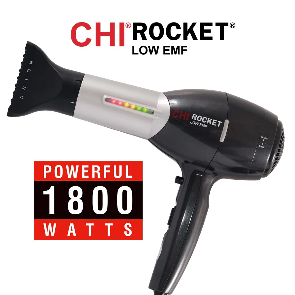 CHI 2100 Professional 1800 Watt Rocket Low EMF Hair Dryer - Image 3