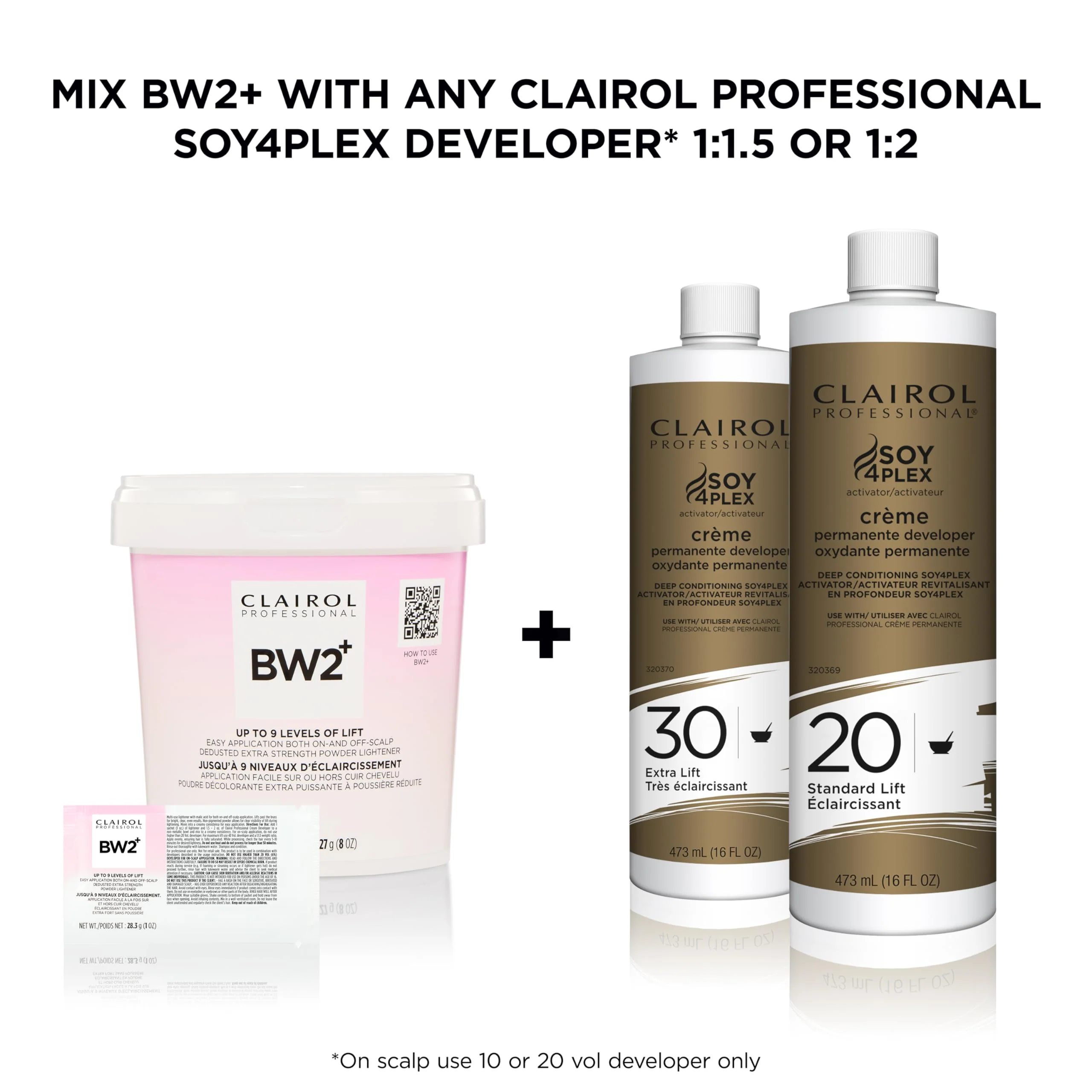 Clairol Professional BW2+ Dedusted Extra Strength Powder Lightener for Hair Highlights, 1 oz. - Image 6