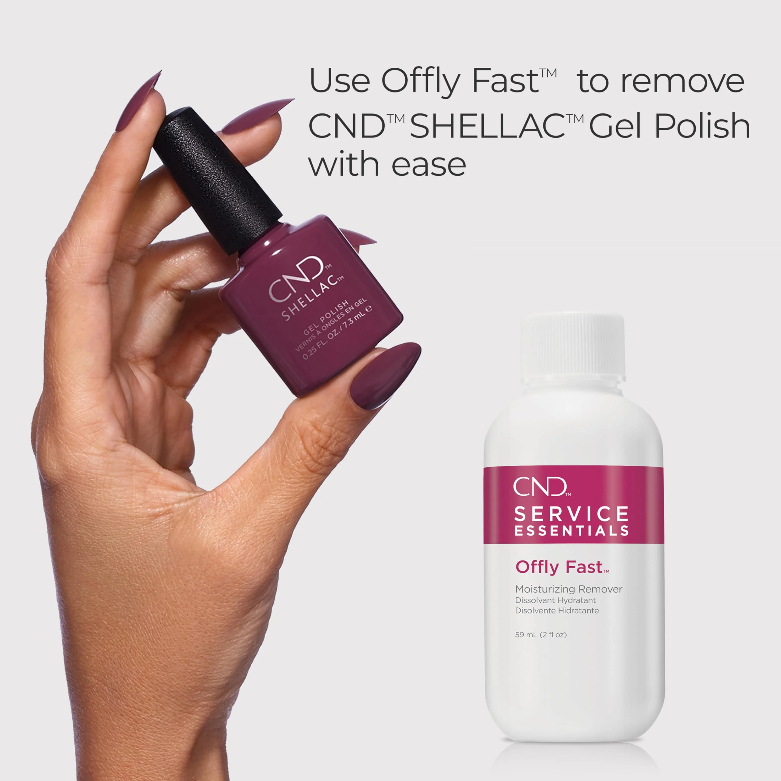 CND OFFLY FAST Moisturizing Nail Polish Remover, 7.5 fl oz - Image 6