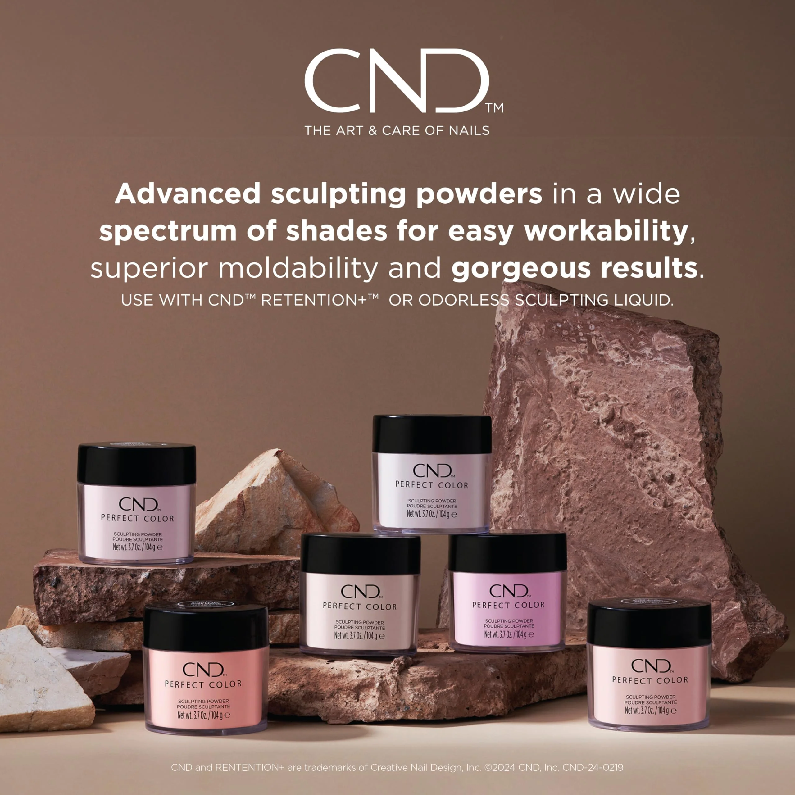 CND Perfect Color Sculpting Powder, Medium Cool Pink, 3.7 oz. - Image 5