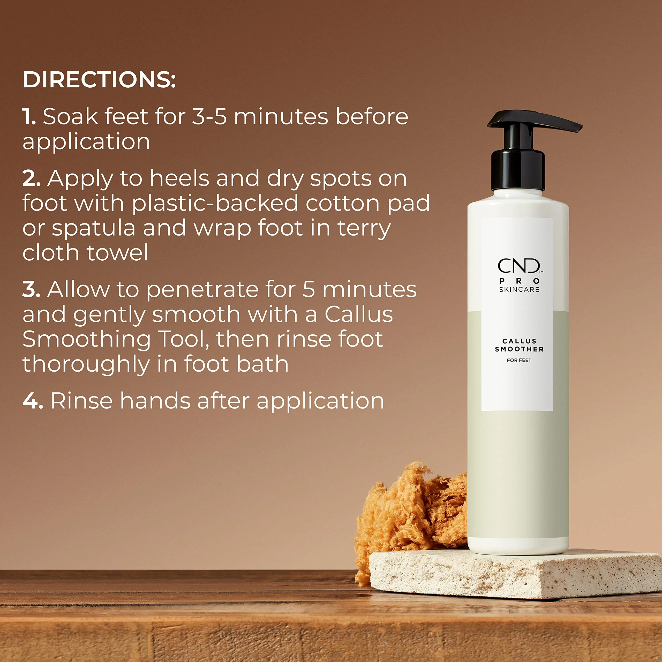CND Pro Skincare Callus Smoother for Feet, Softens Skin on Heels, For Dry Skin, Unscented, 10.1 Fl Oz - Image 4