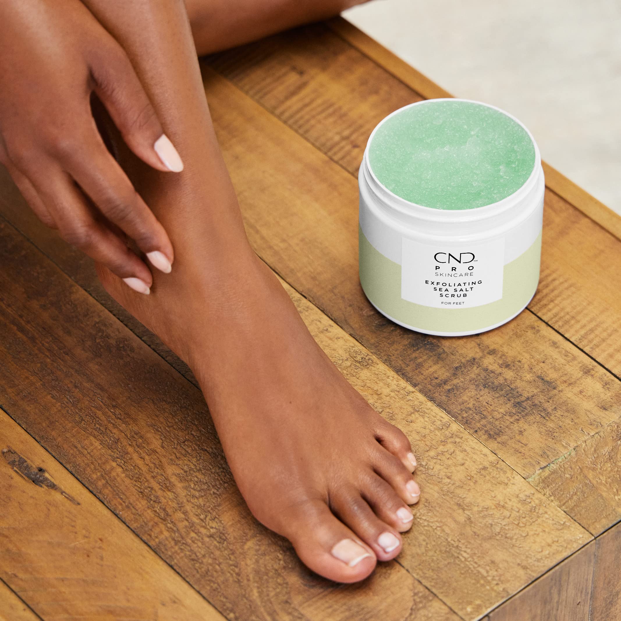 CND Pro Skincare Exfoliating Sea Salt Scrub for Feet, 54 oz. - Image 3