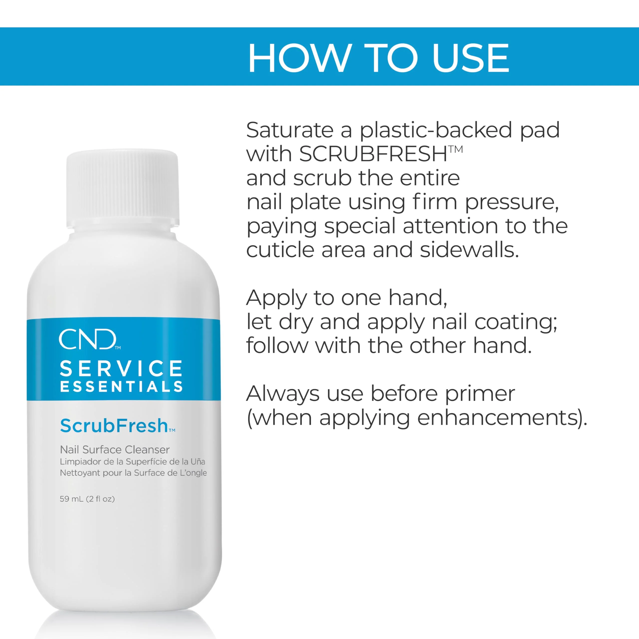 CND SCRUBFRESH Nail Surface Cleaner (Packaging May Vary), 2 fl oz - Image 5