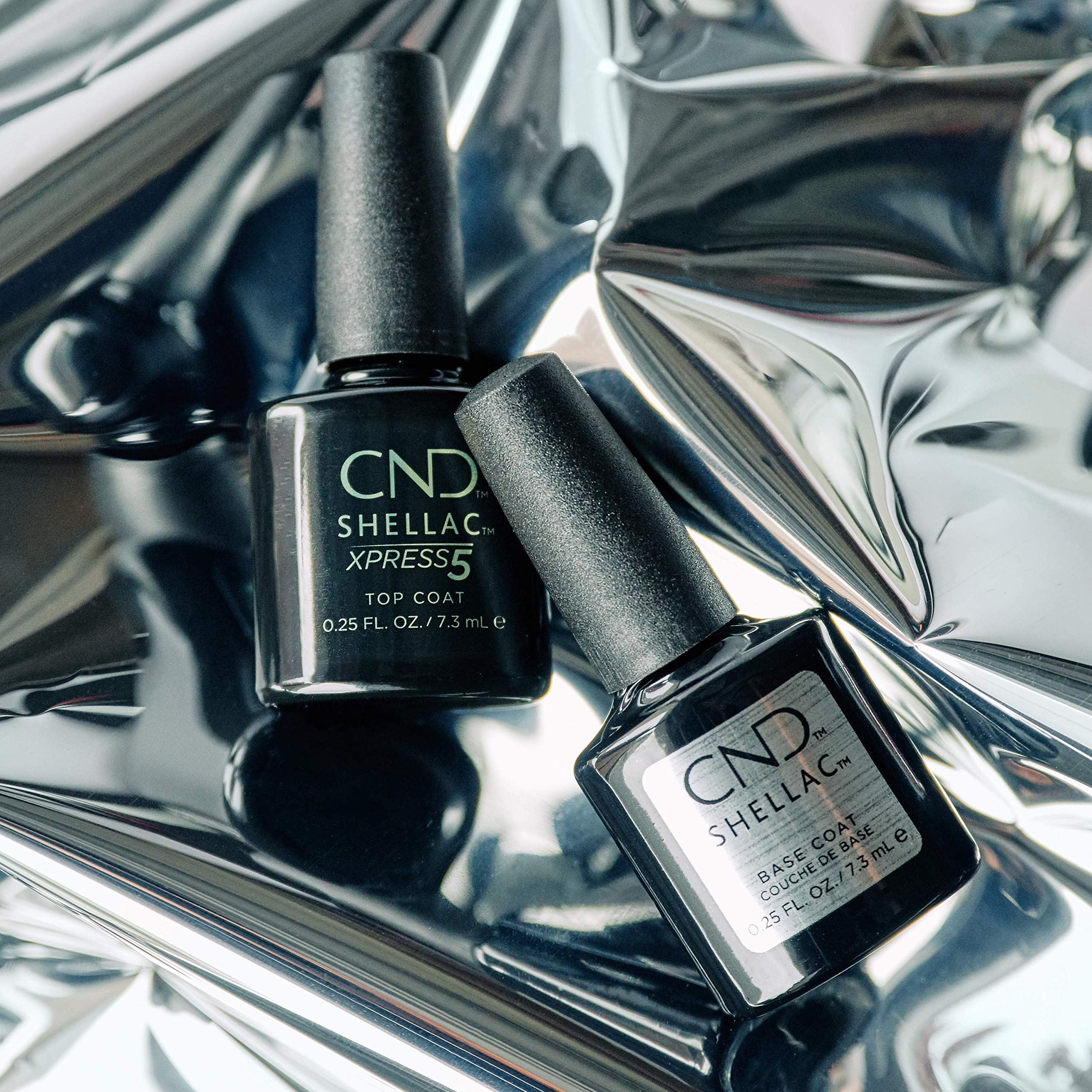 CND Shellac Gel Nail Polish XPRESS5 Top Coat, Crystal Shine Scratch Resistant Final Step Protective Longwear with No Nail Damage, 0.25 fl oz - Image 5