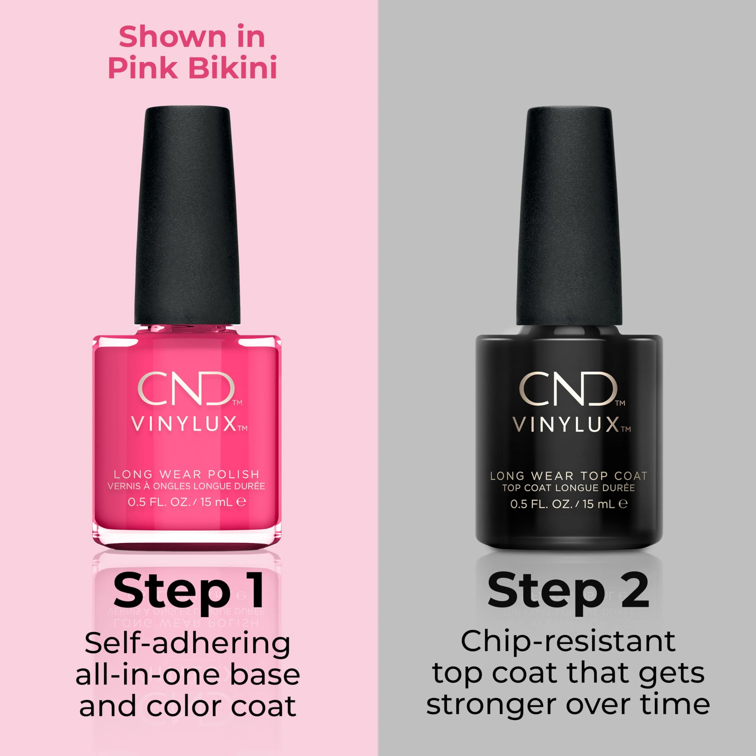 CND Vinylux Longwear Pink Nail Polish, Gel-like Shine & Chip Resistant Color, 0.5 Fl Oz - Image 4