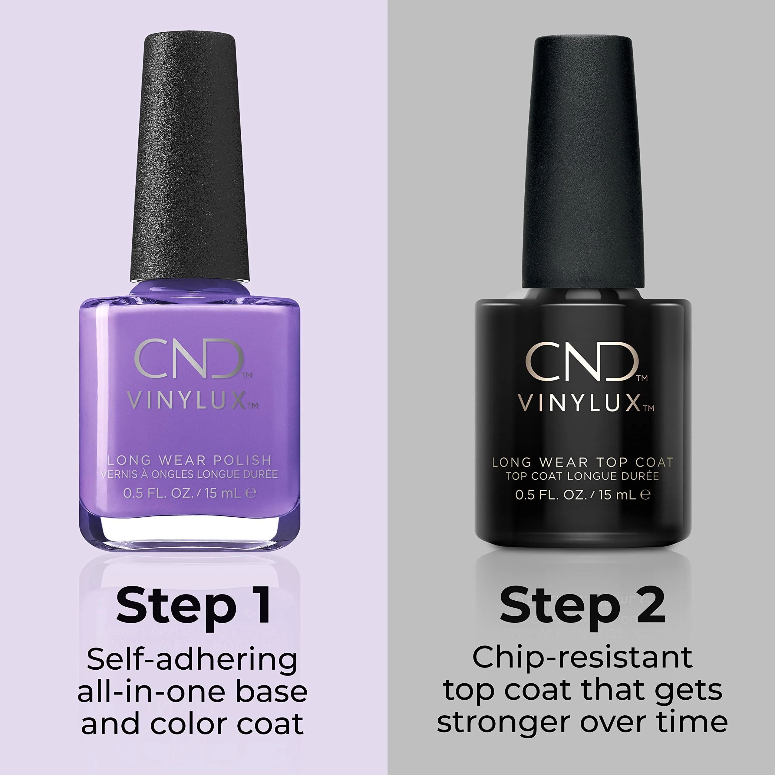CND Vinylux Longwear Purple Nail Polish, Gel-like Shine & Chip Resistant Color, Artisan Bazaar, 0.5 fl. oz - Image 4