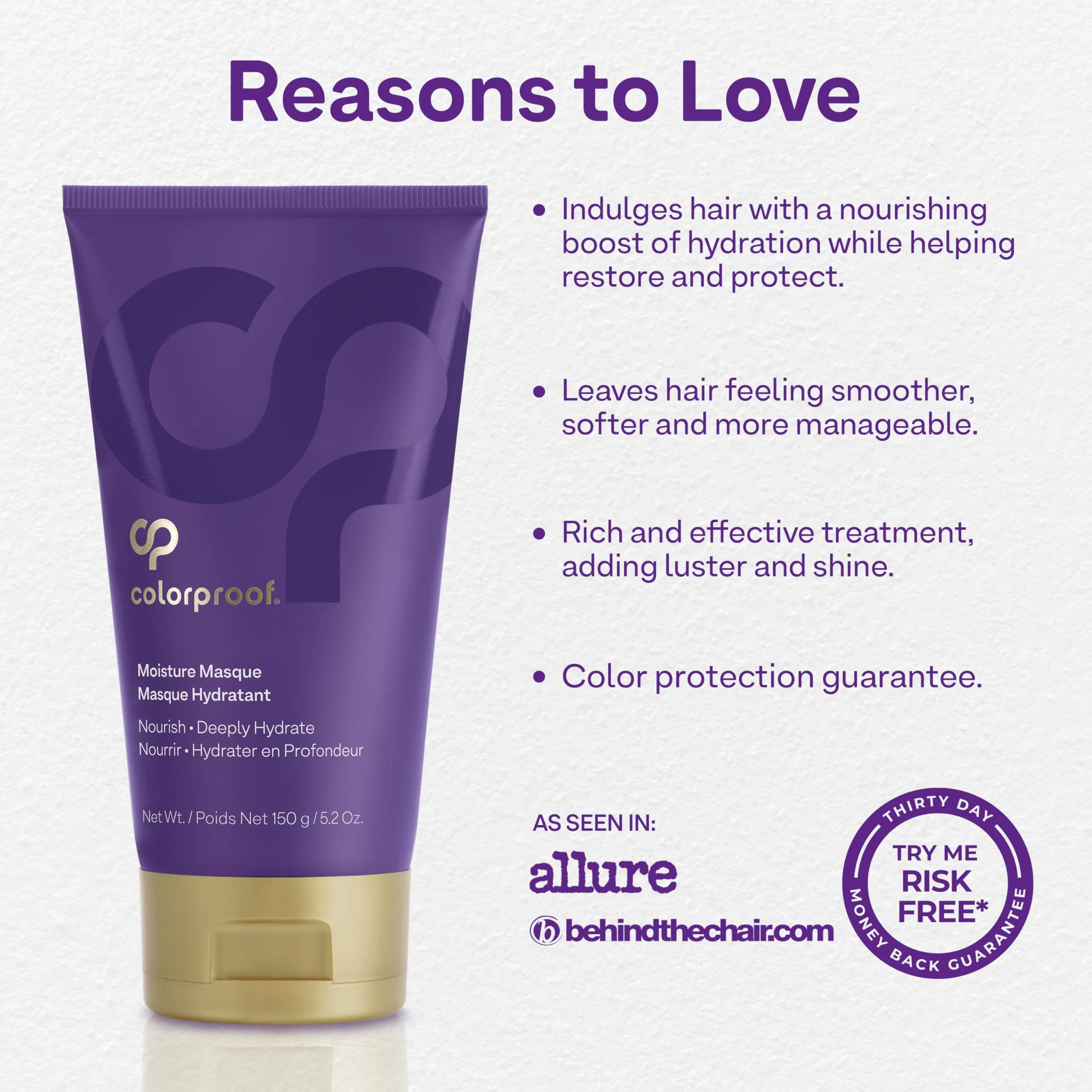 Colorproof Moisture Masque 5.2FL.Oz. Hydrating Moisturizing Deep Conditioner for Color-Treated Hair, Mojito Mint Scent - Image 3