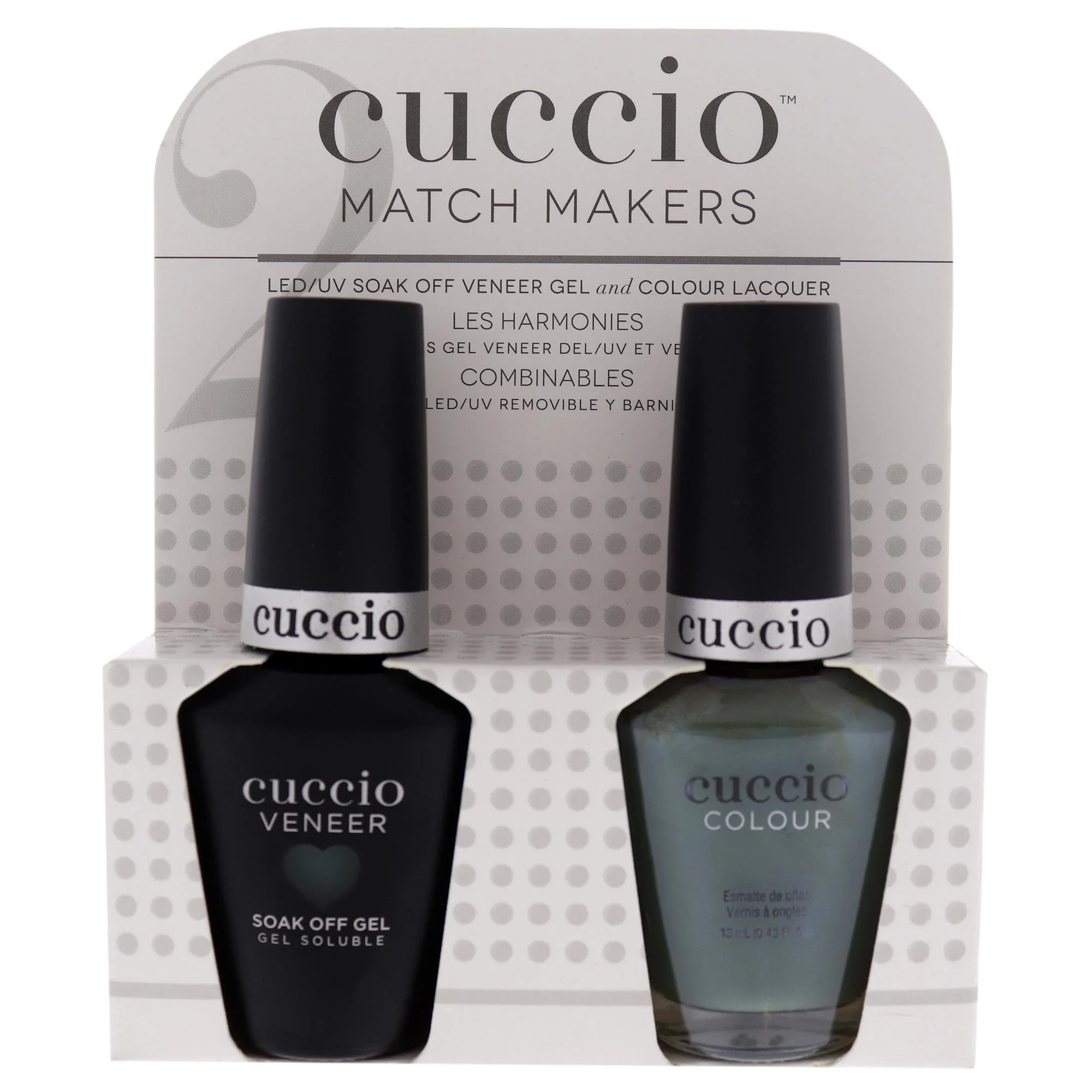Cuccio Matchmaker Nail Lacquer & Gel Polish, Dubai Me An Island Green, 2 pc (I0098367)