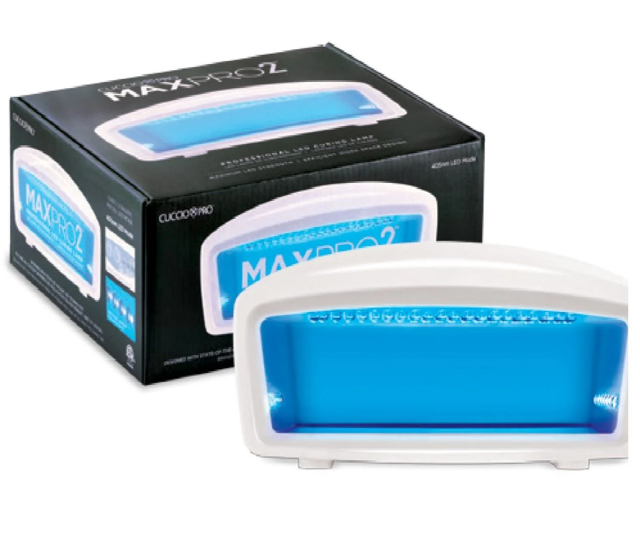 Cuccio Max Pro 2 LED Curing Lamp Professional 5 Finger Veneer LED UV Gel 110 WATT