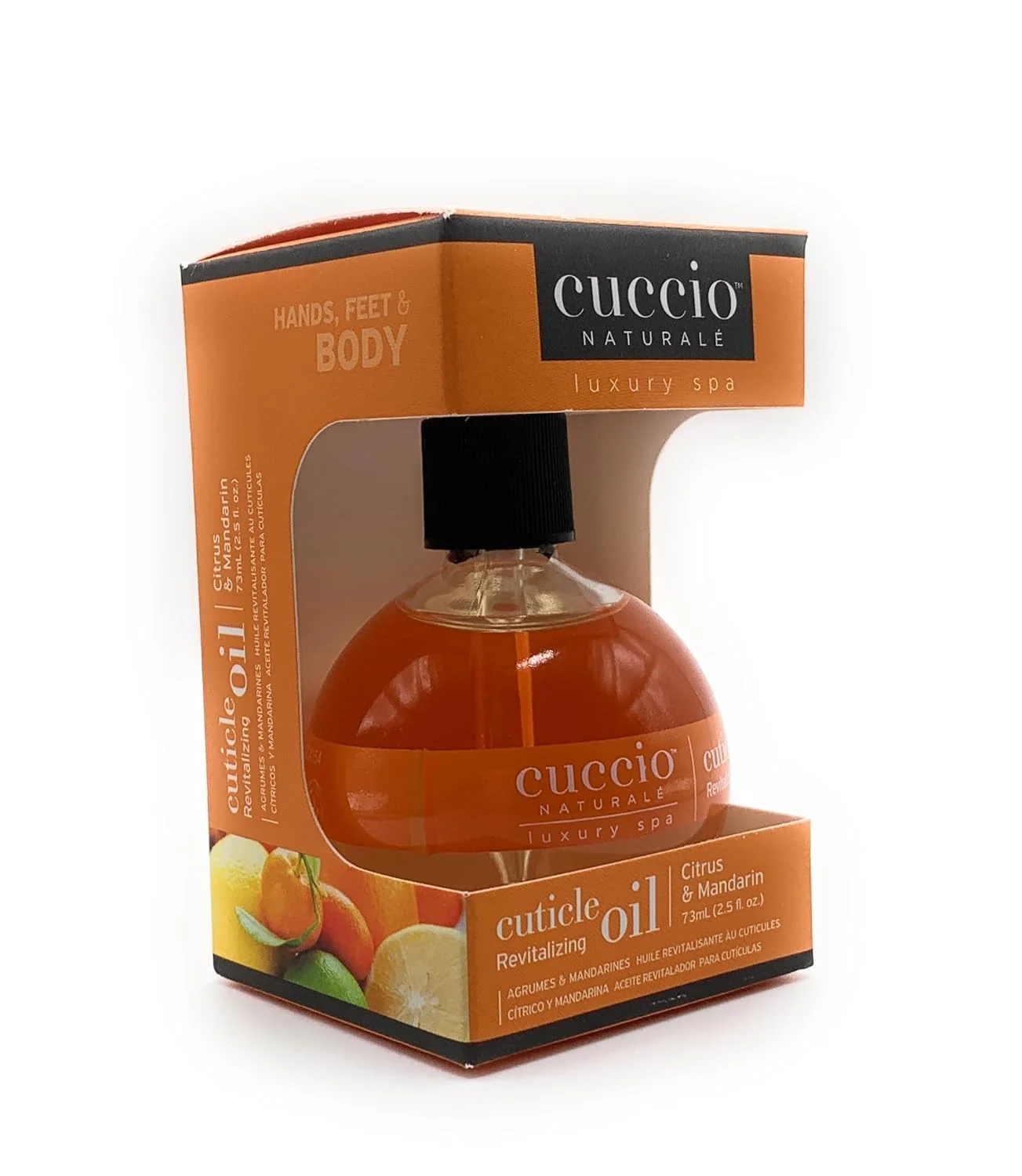 Cuccio Naturale Citrus & Mandarin Revitalizing Cuticle Oil, Lightweight Fast-Absorbing Hydrating Nail & Cuticle Conditioner, Cold-Pressed Oils + Vitamin E, 2.30 Fl Oz - Image 2