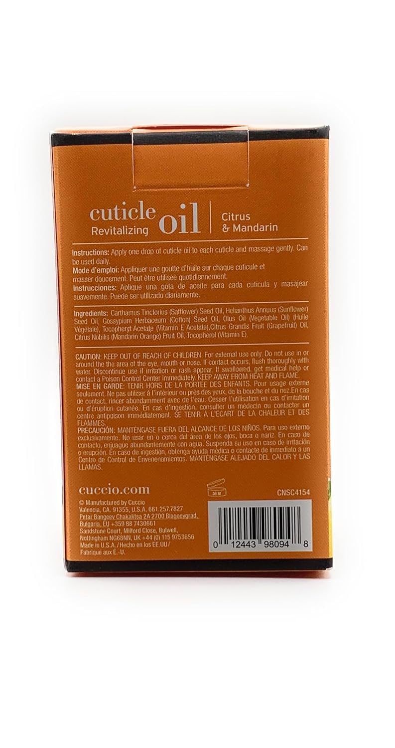 Cuccio Naturale Citrus & Mandarin Revitalizing Cuticle Oil, Lightweight Fast-Absorbing Hydrating Nail & Cuticle Conditioner, Cold-Pressed Oils + Vitamin E, 2.30 Fl Oz - Image 3