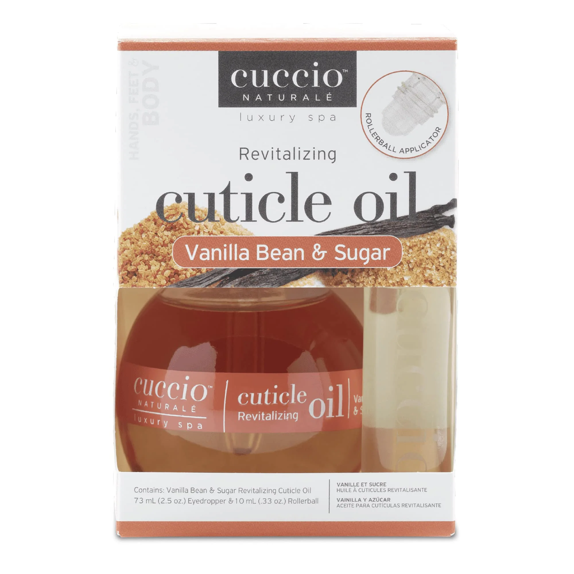 Cuccio Naturale Cuticle Revitalizing Oil Set - Hydrating Oils for Instant Cuticle Repair for Dry, Damaged Skin and Nails - Paraben and Cruelty-Free Formula - Vanilla Bean and Sugar Fragrance - 2 pc - Image 6