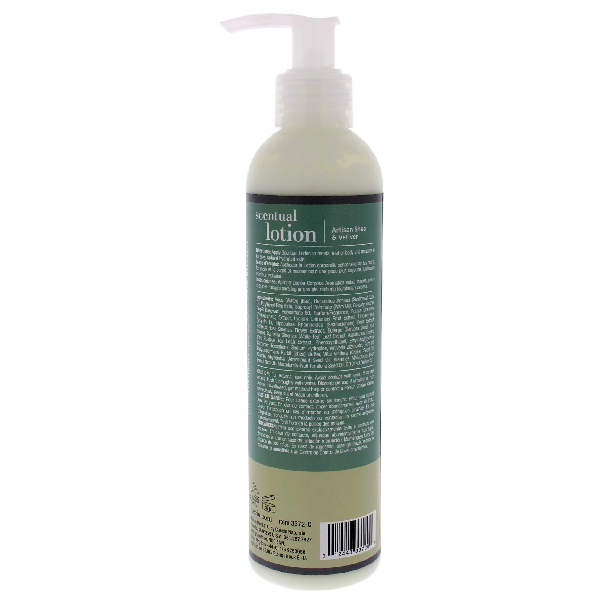 Cuccio Naturale Scentual Lotion, Artisan Shea & Vetiver, 8 oz Body & Hand Lotion, Hydrating Moisturizer, Great for Massage, Paraben-Free, Cruelty-Free - Image 2