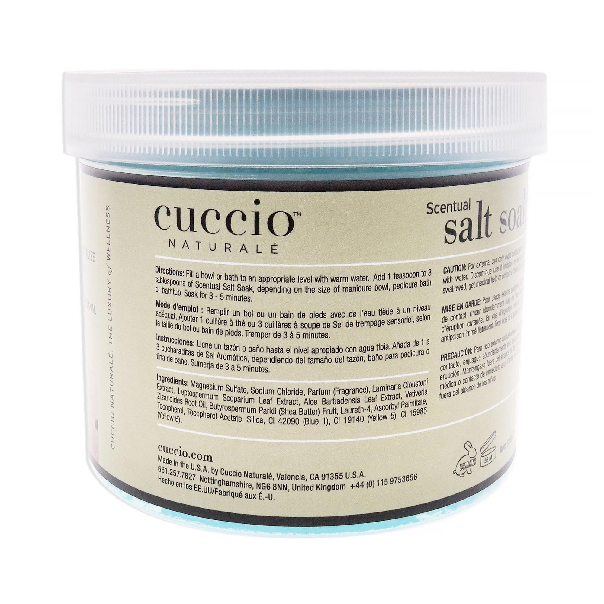Cuccio Naturale Scentual Salt Soak - Invigorating Salts With An Irresistible Scent - Rejuvenate And Soothe Tired Feet - Softens And Leaves The Skin Fresh And Clean - Artisan Shea And Vetiver - 29 Oz - Image 2