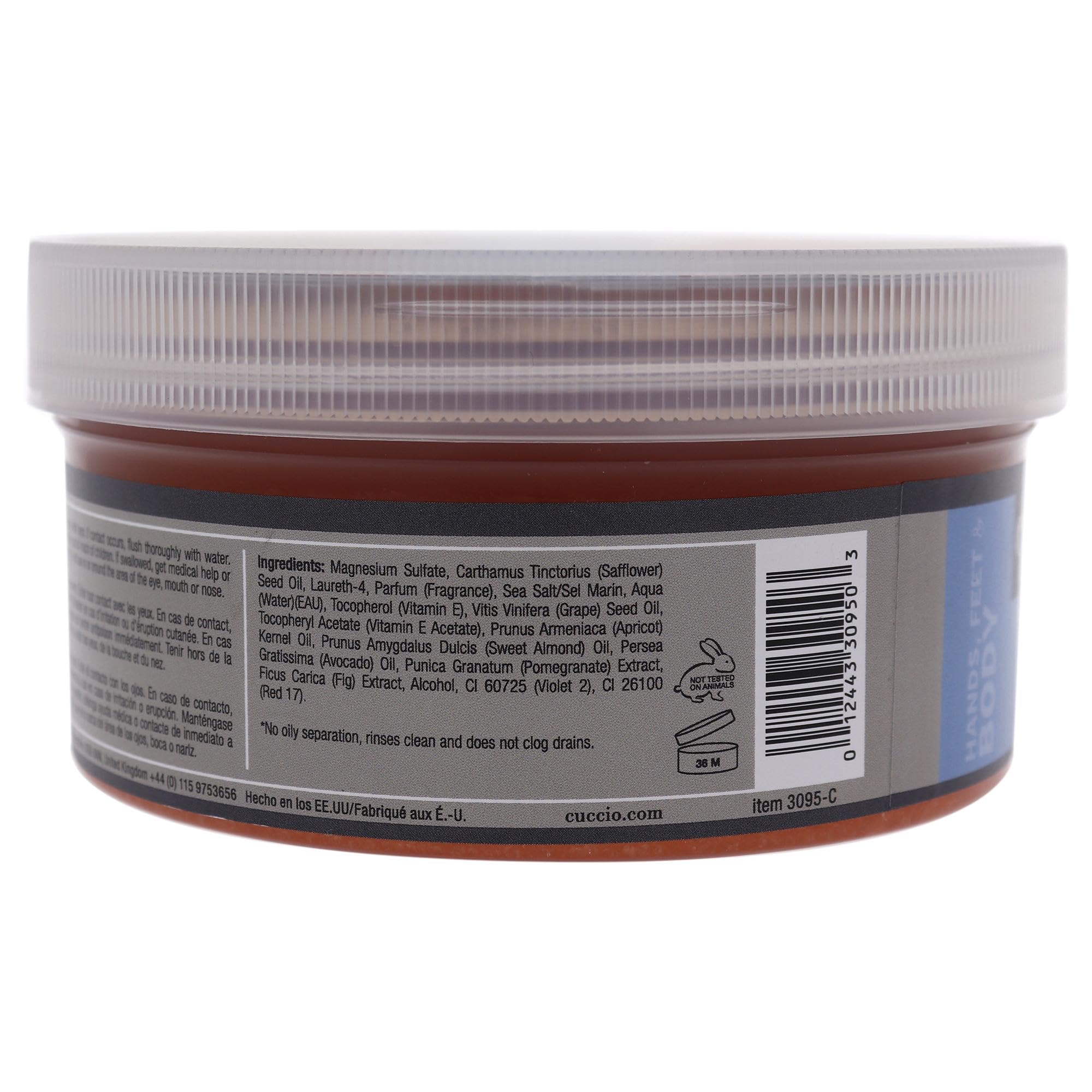 Cuccio Naturale Sea Salt Scrub - Gently Exfoliates To Remove Dead Skin Cells - Leaves Skin Supple, Radiant And Youthful Looking - Paraben And Cruelty Free - Pomegranate And Fig - 19.5 Oz - Image 2
