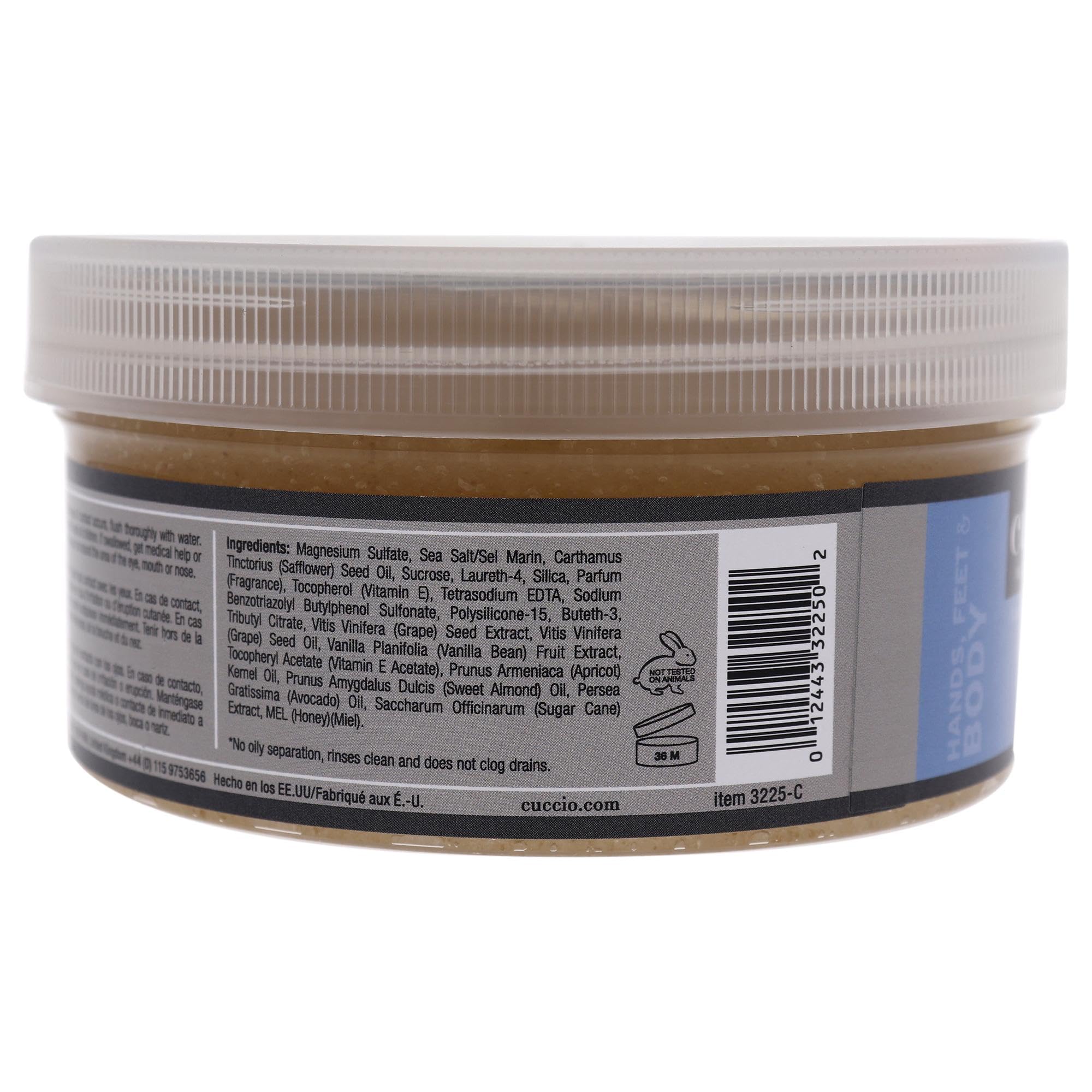 Cuccio Naturale Sea Salt Scrub - Gently Exfoliates To Remove Dead Skin Cells - Leaves Skin Supple, Radiant And Youthful Looking - Paraben And Cruelty Free - Vanilla Bean And Sugar - 19.5 Oz - Image 2