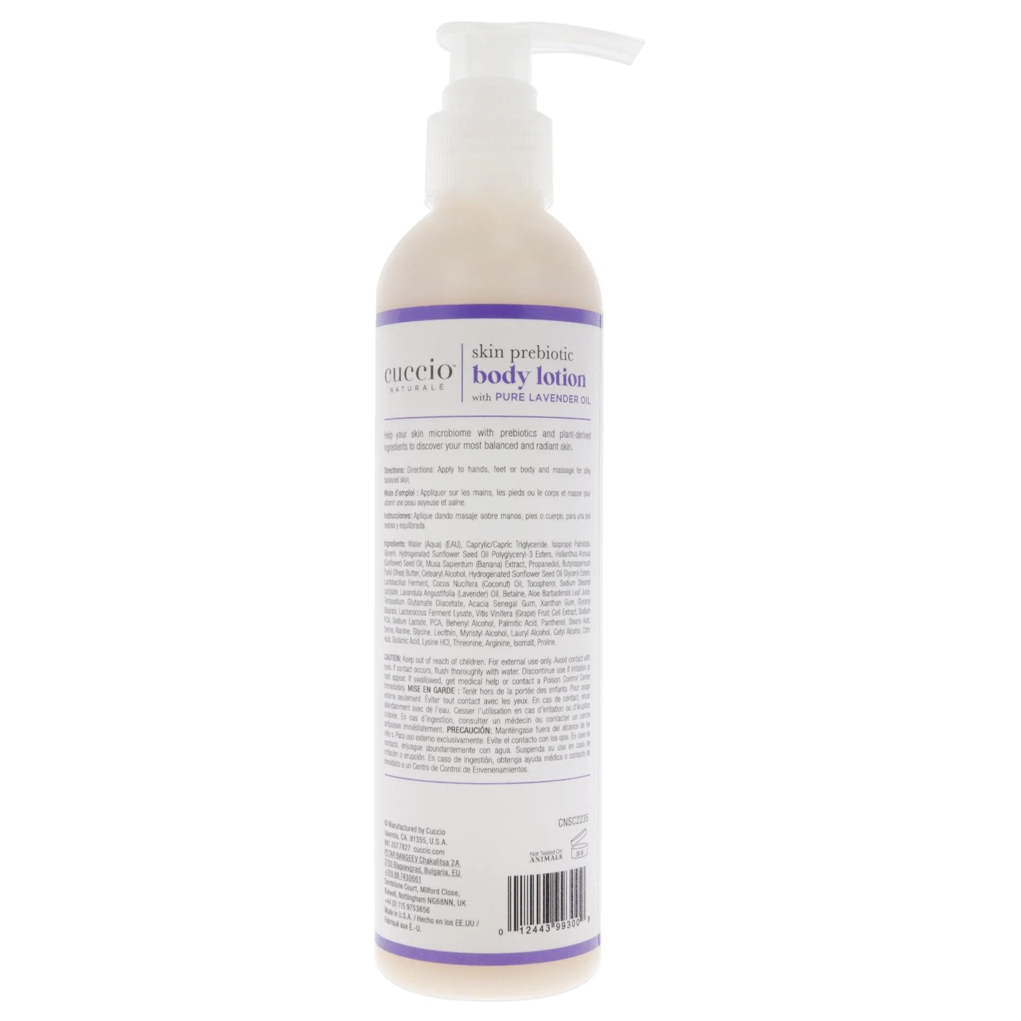 Cuccio Naturale Skin Prebiotic Body Lotion - Lavander Body Lotion Unisex 8 oz - Image 2